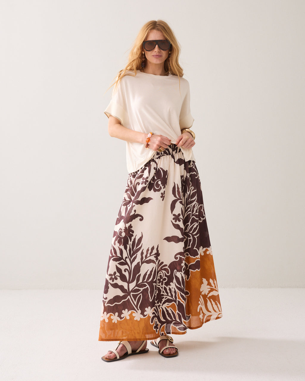 Top avec garniture en lurex
