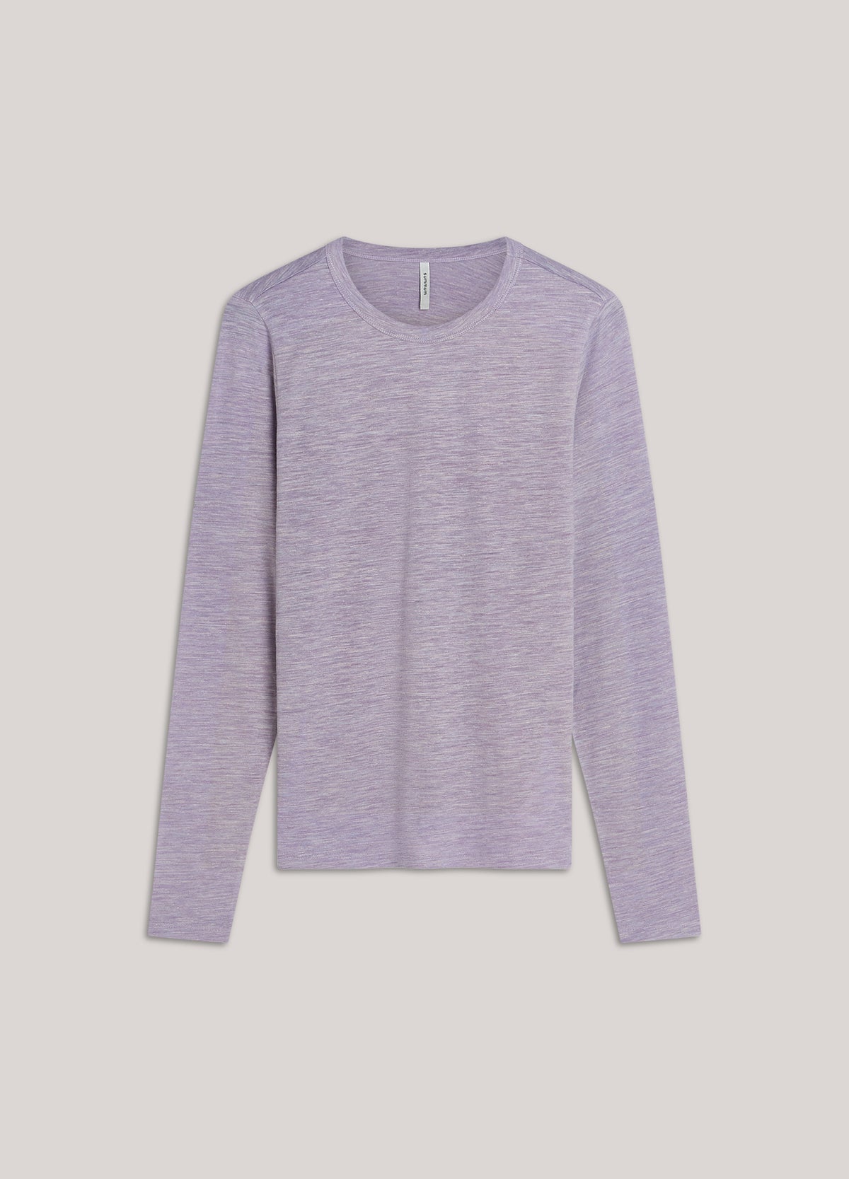 Long-sleeved wool-blend jersey