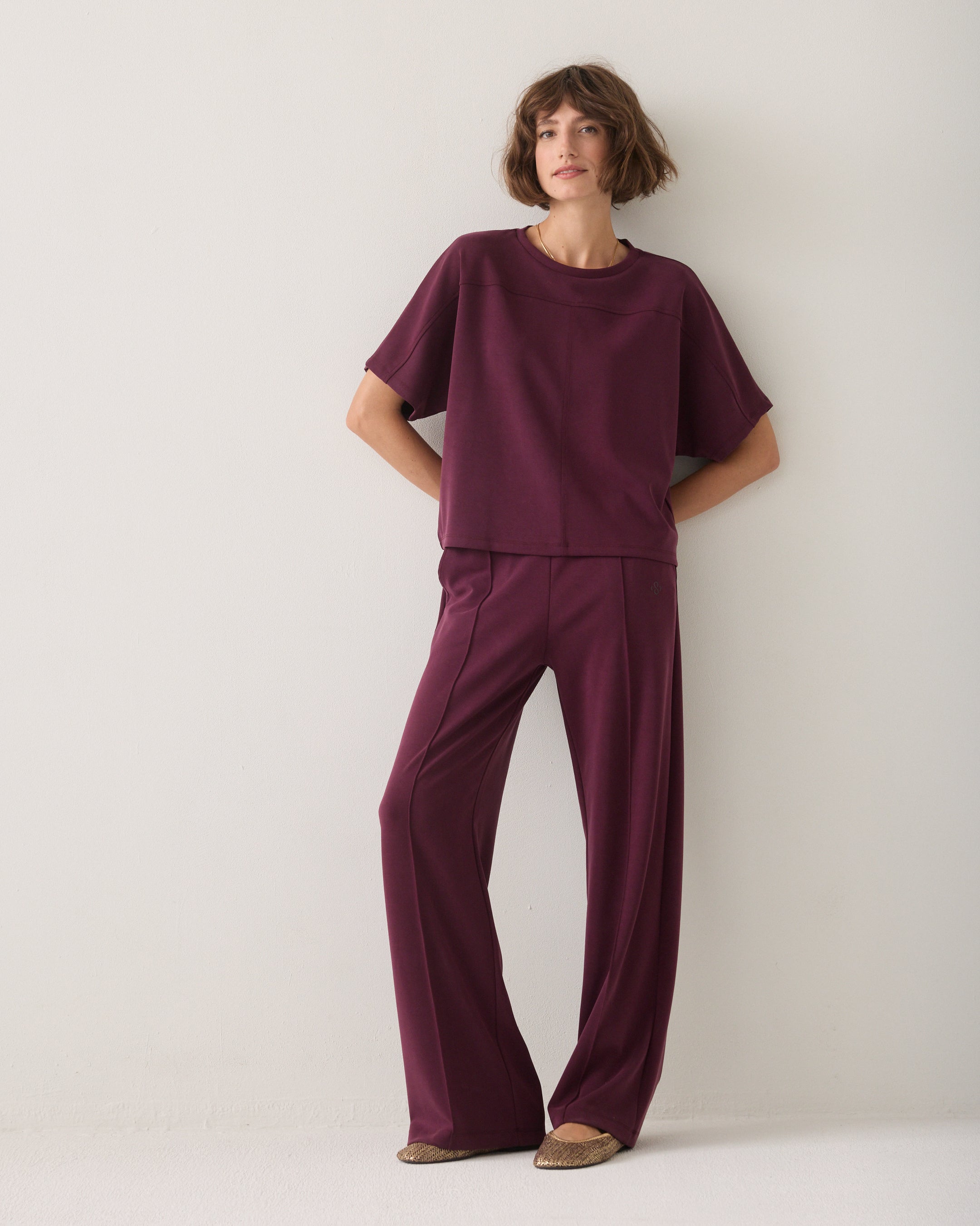 Haut boxy en scuba doux