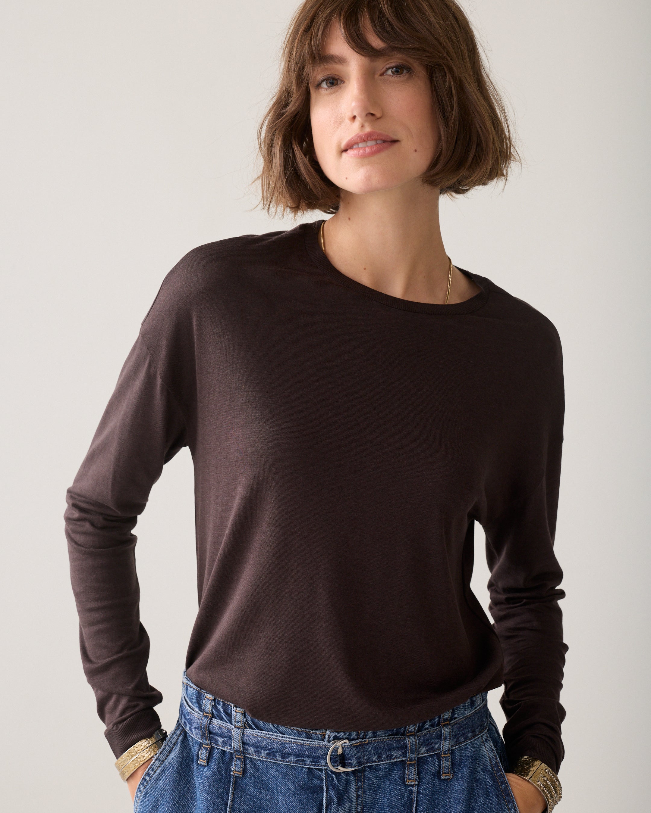 Luxuriöses Langarmshirt