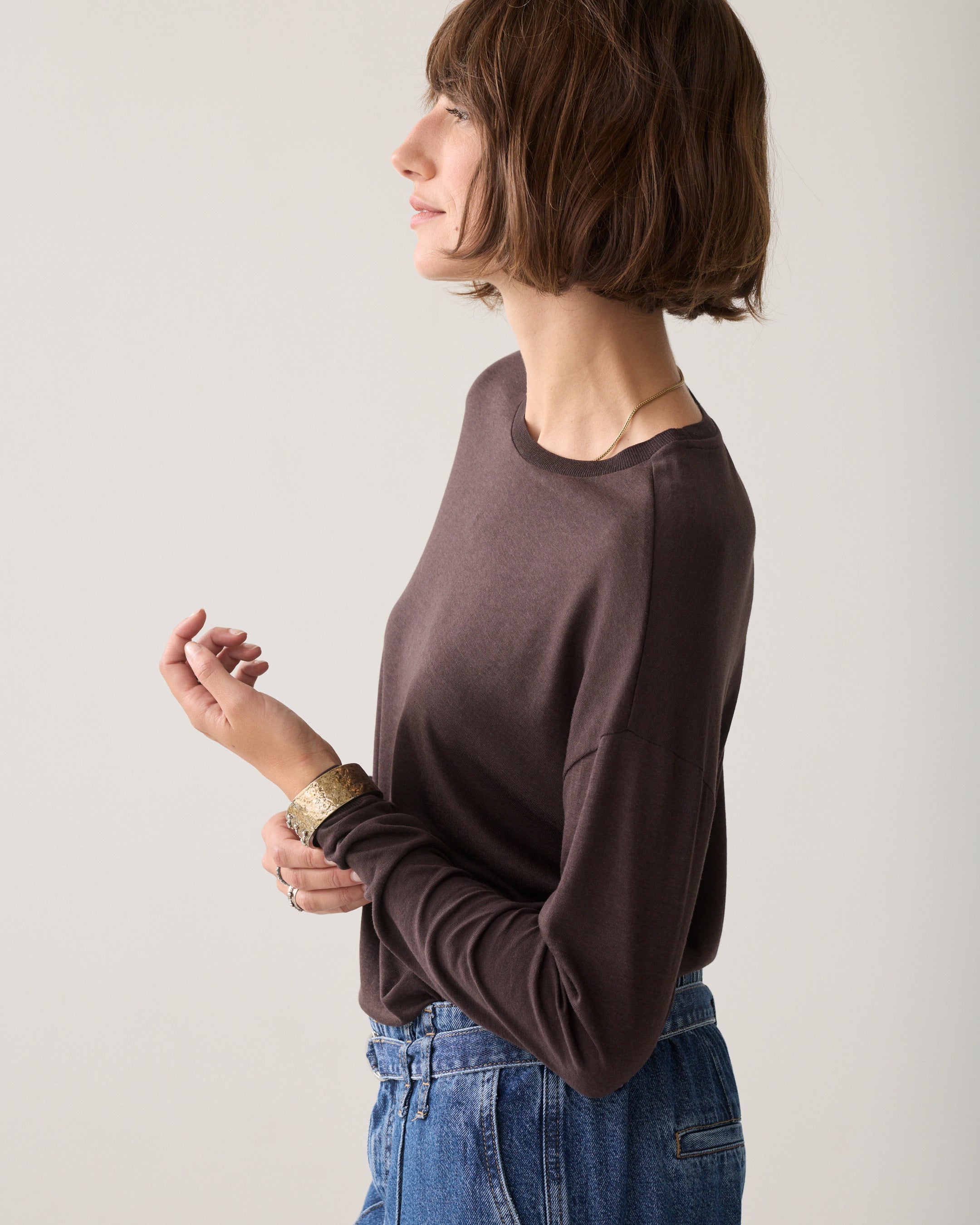 Luxuriöses Langarmshirt