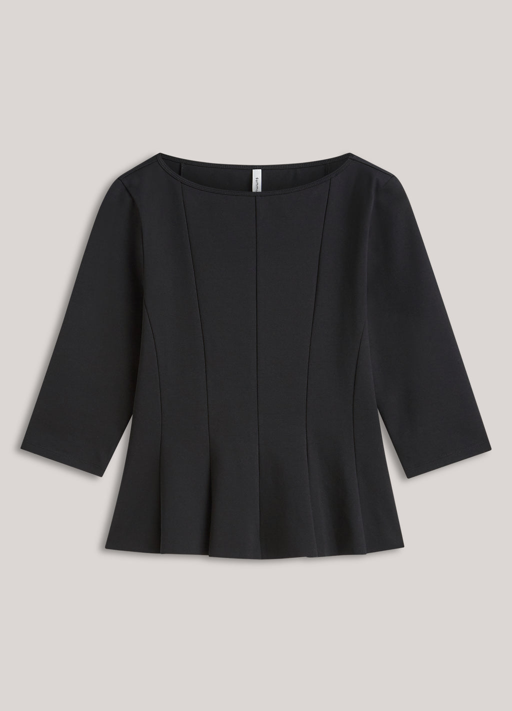 Getailleerde peplum top