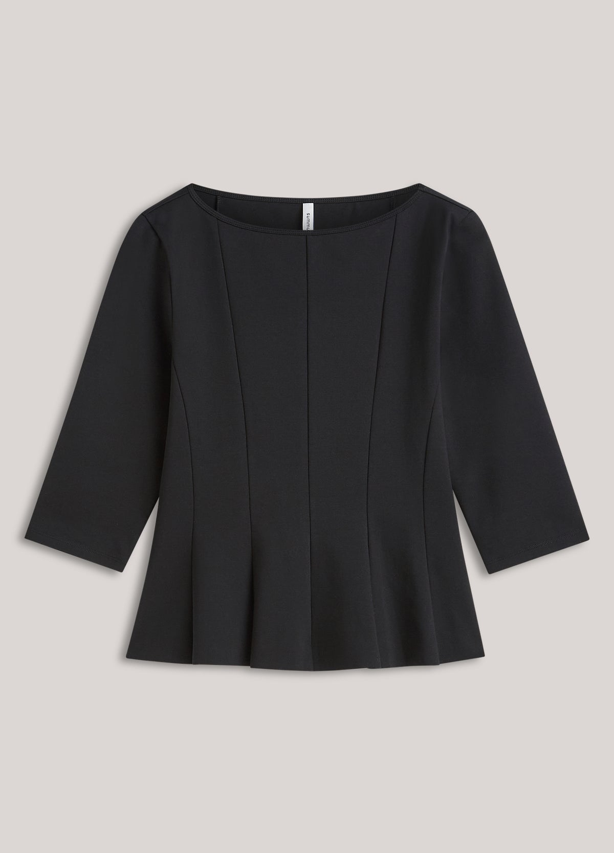 Getailleerde peplum top