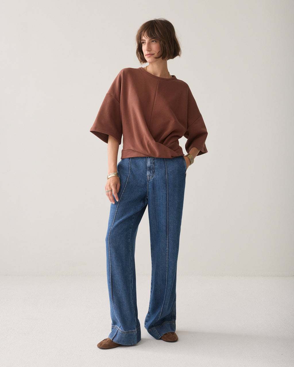 Sweat-shirt croisé