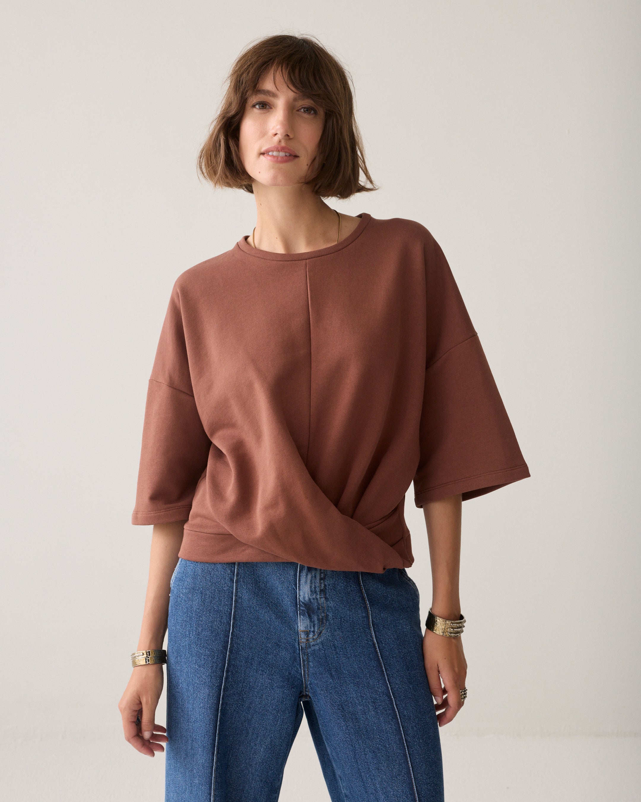 Sweat-shirt croisé