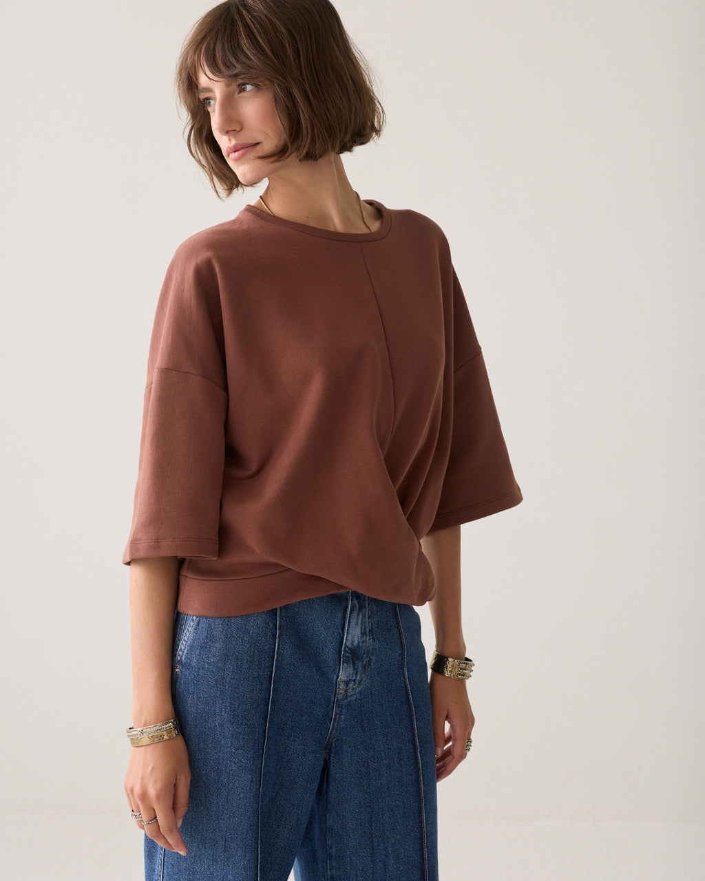 Sweat-shirt croisé