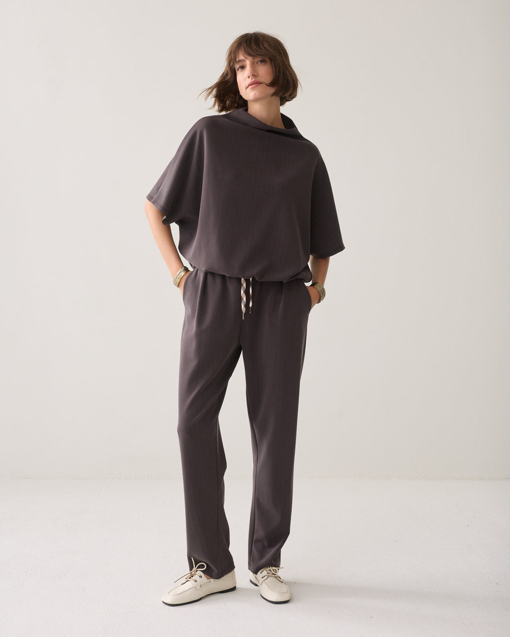Scuba top pinstripe