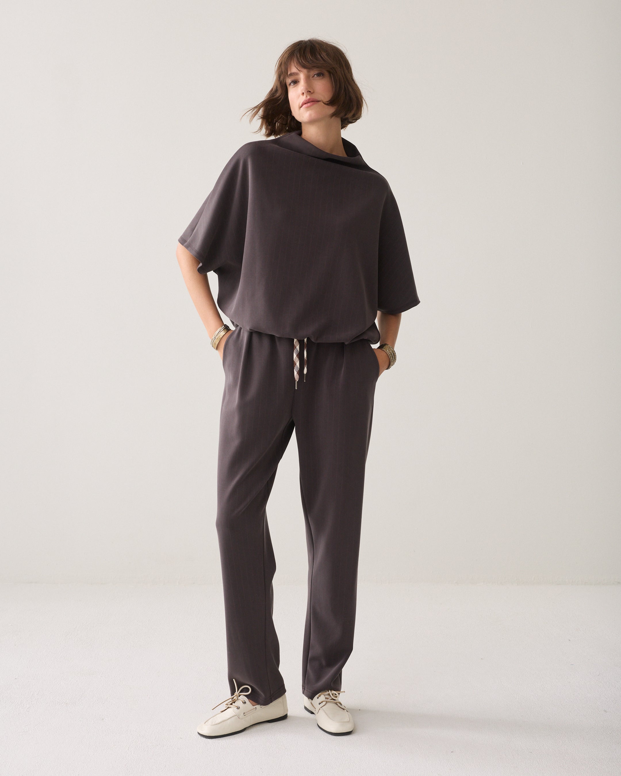 Scuba top pinstripe