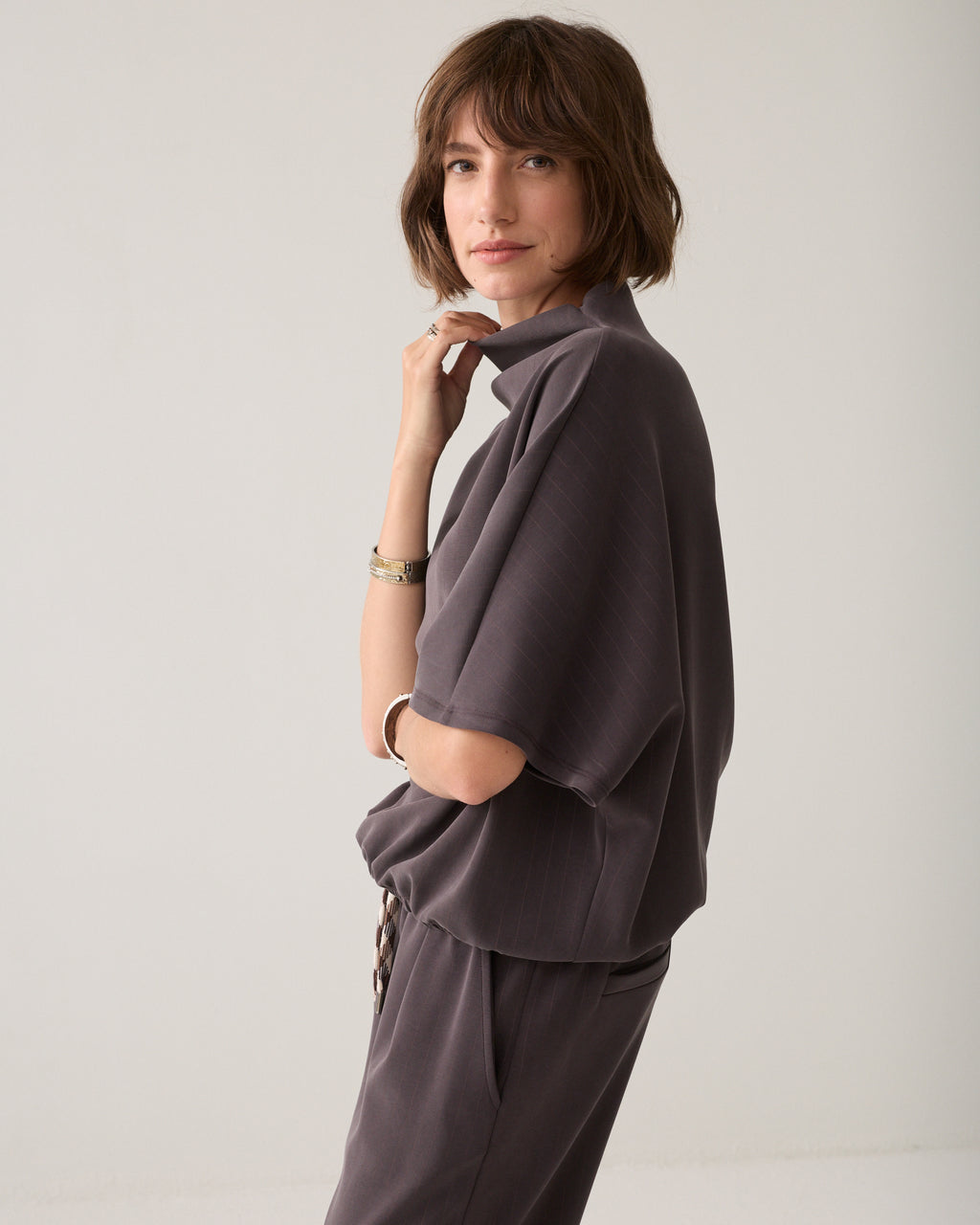 Scuba top pinstripe