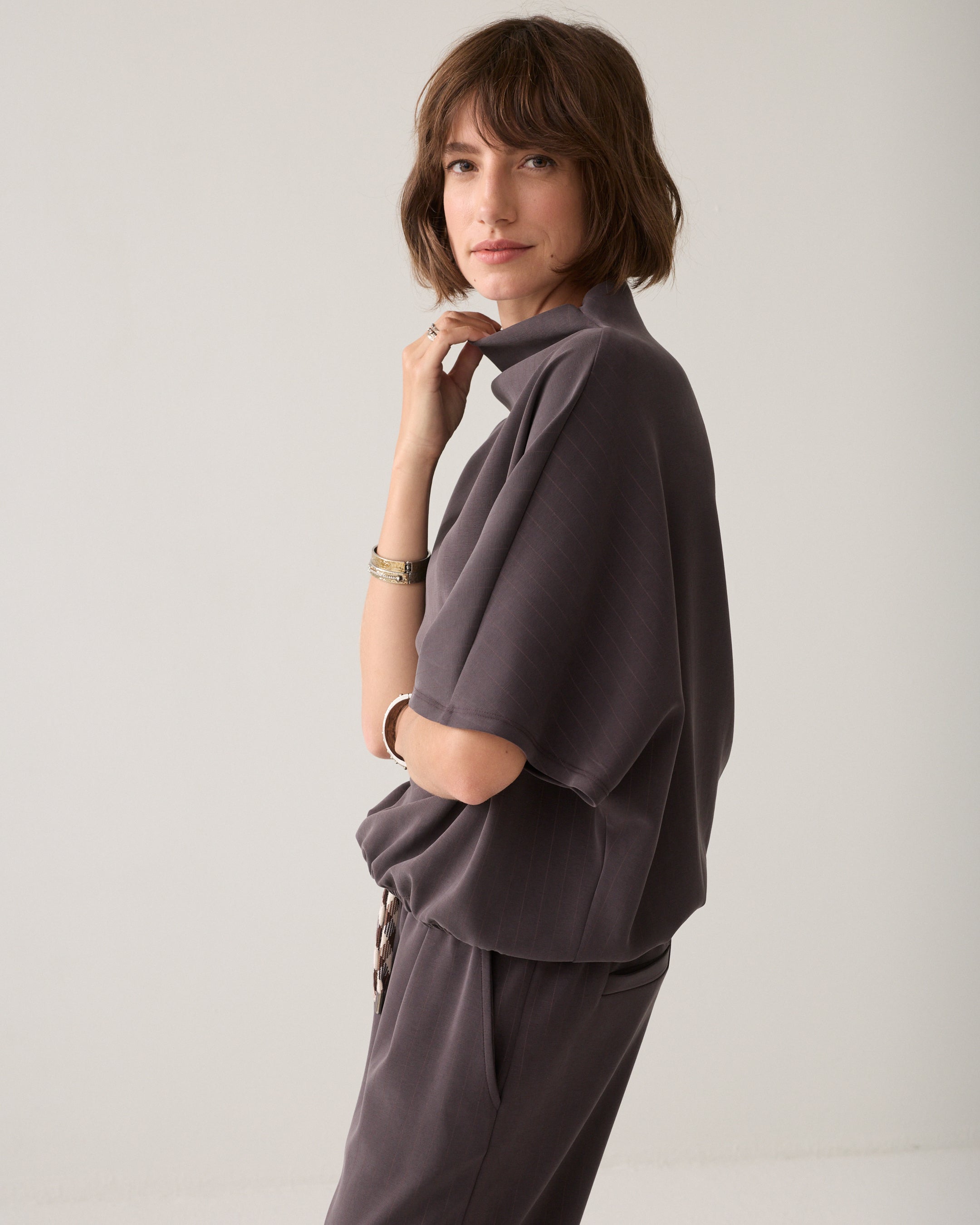 Scuba top pinstripe