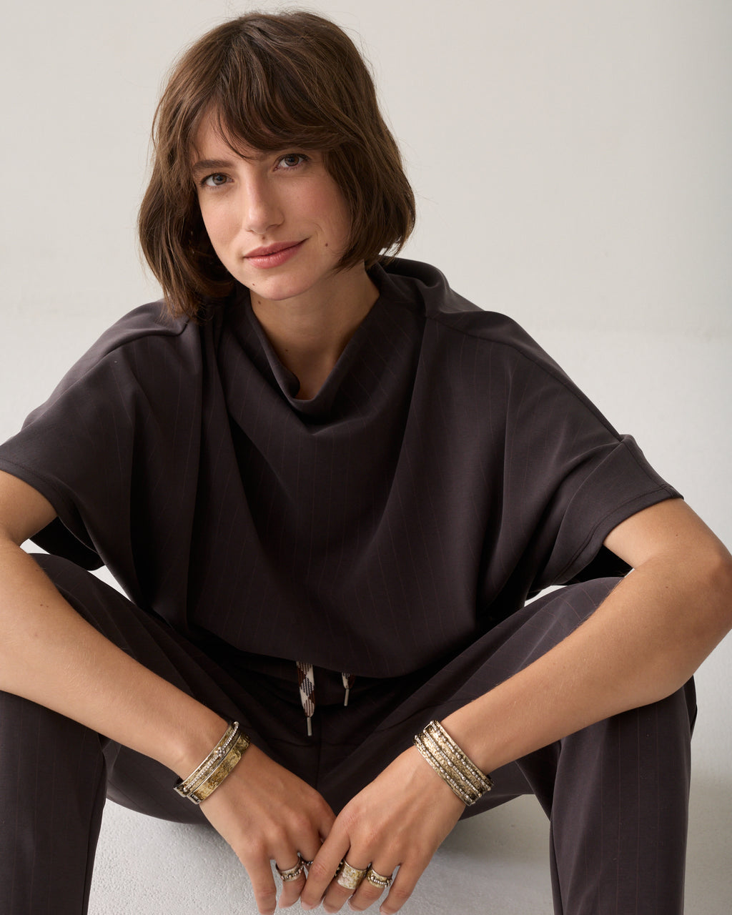 Scuba top pinstripe