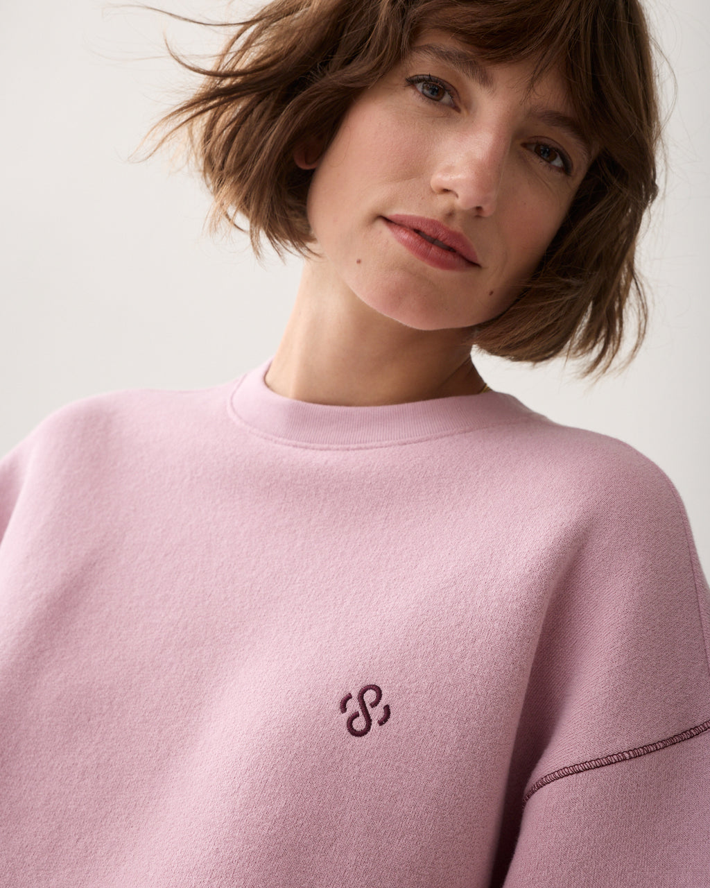 Pull oversized contrasté