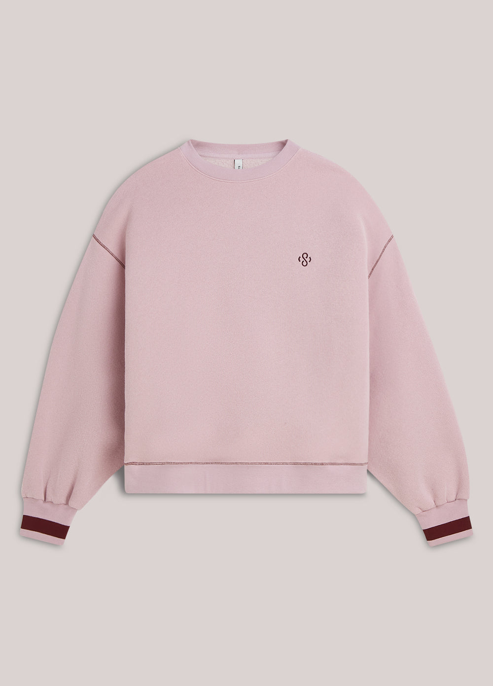 Pull oversized contrasté