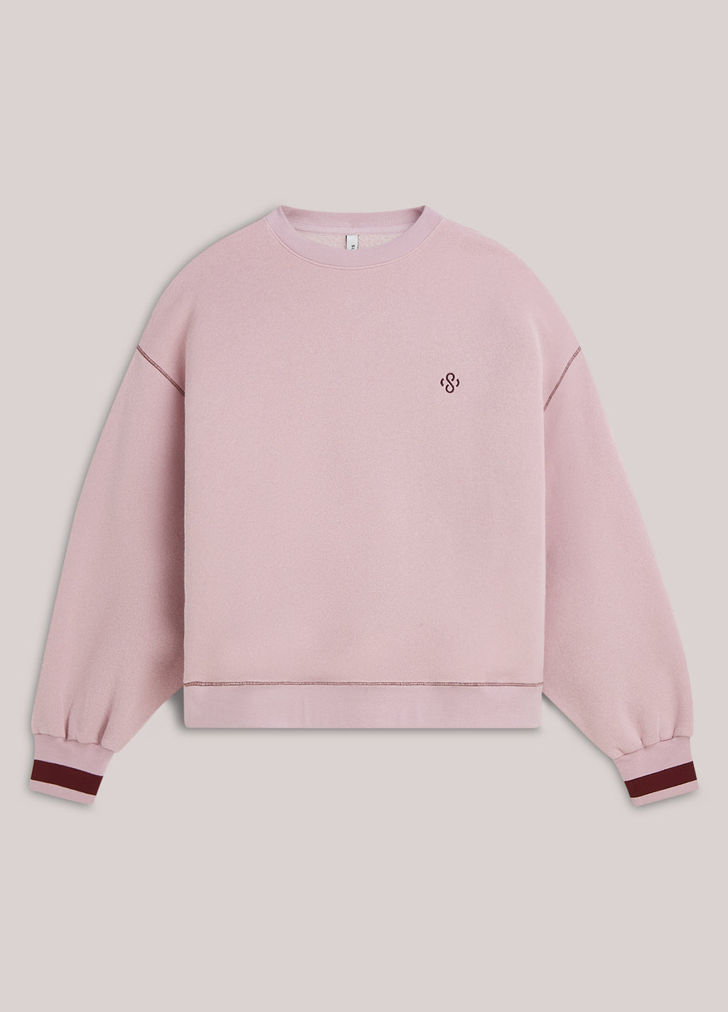 Pull oversized contrasté