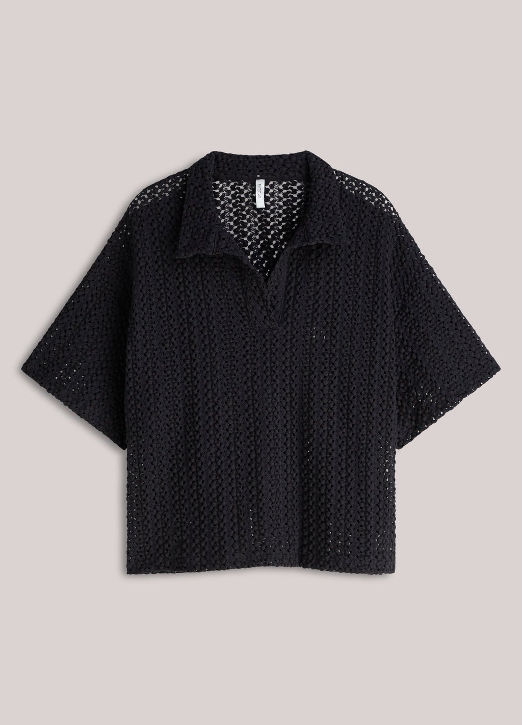 Top polo en dentelle