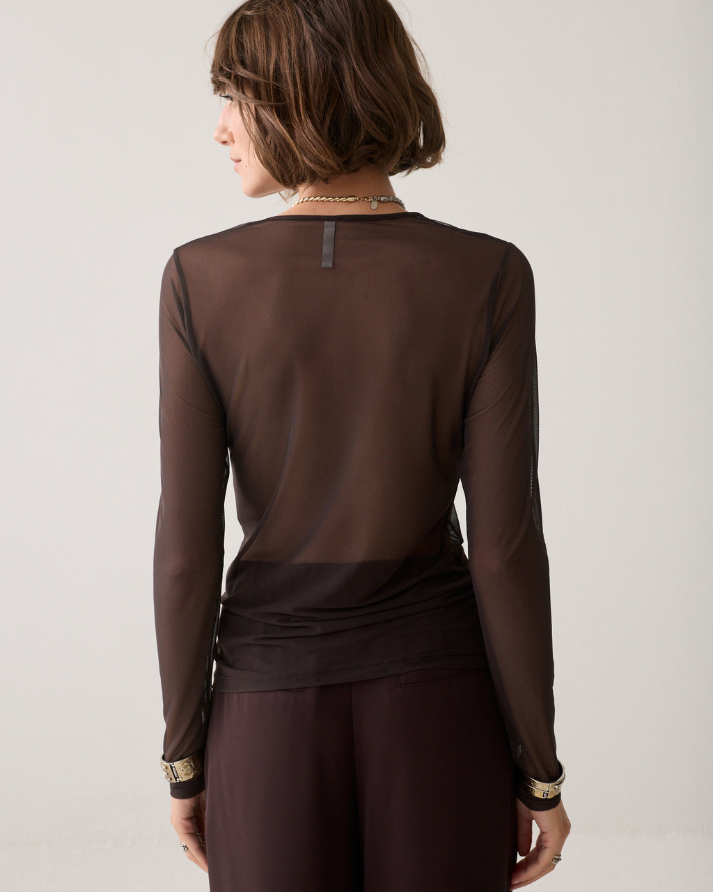 Transparentes Oberteil Mesh