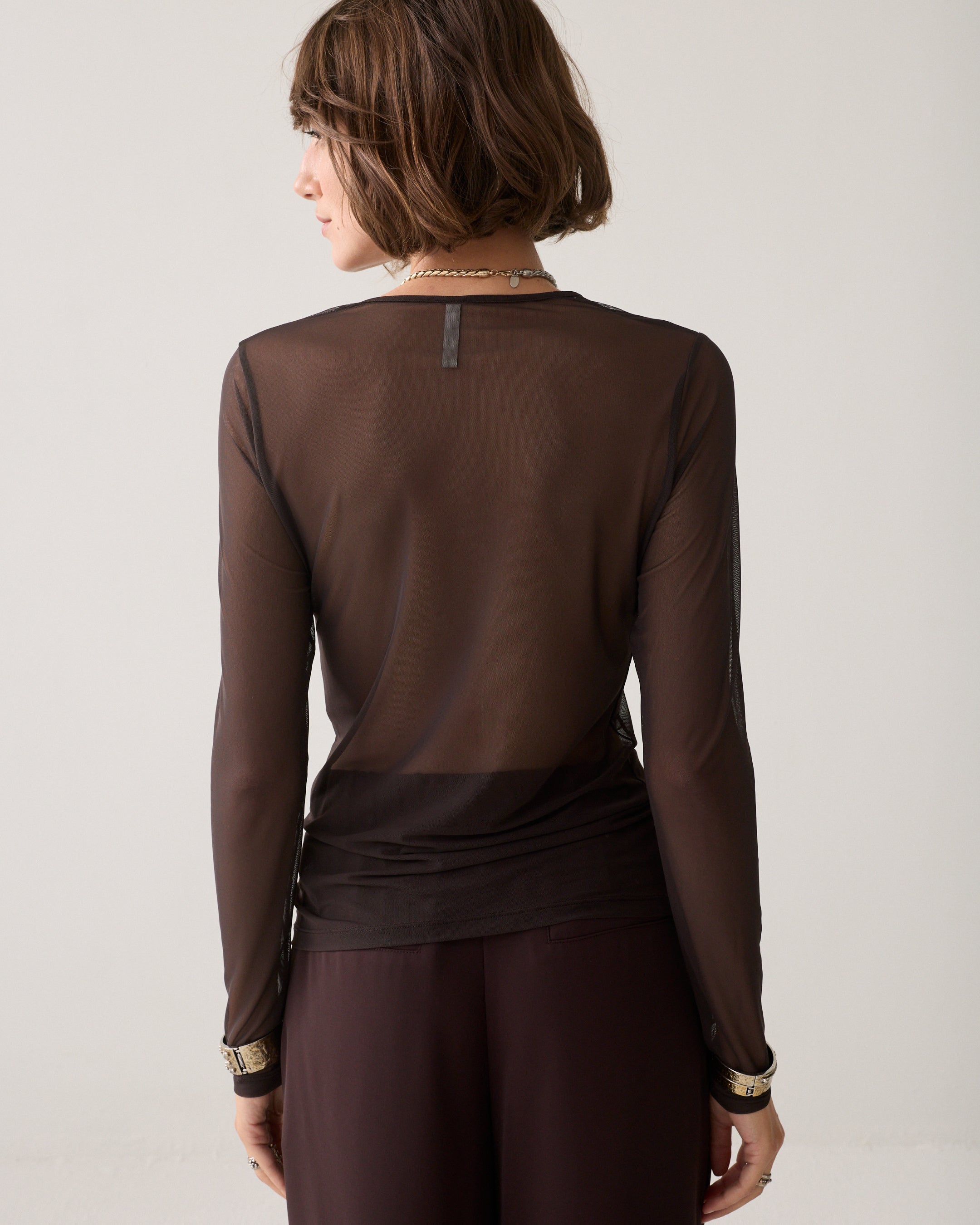 Transparentes Oberteil Mesh