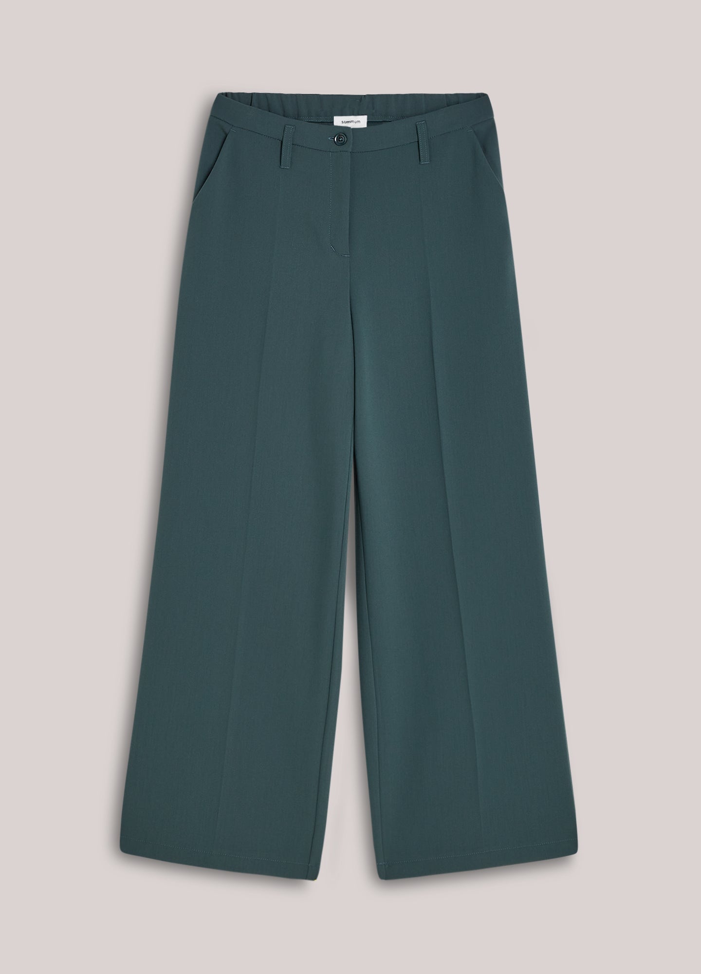 Foam wide-leg trousers