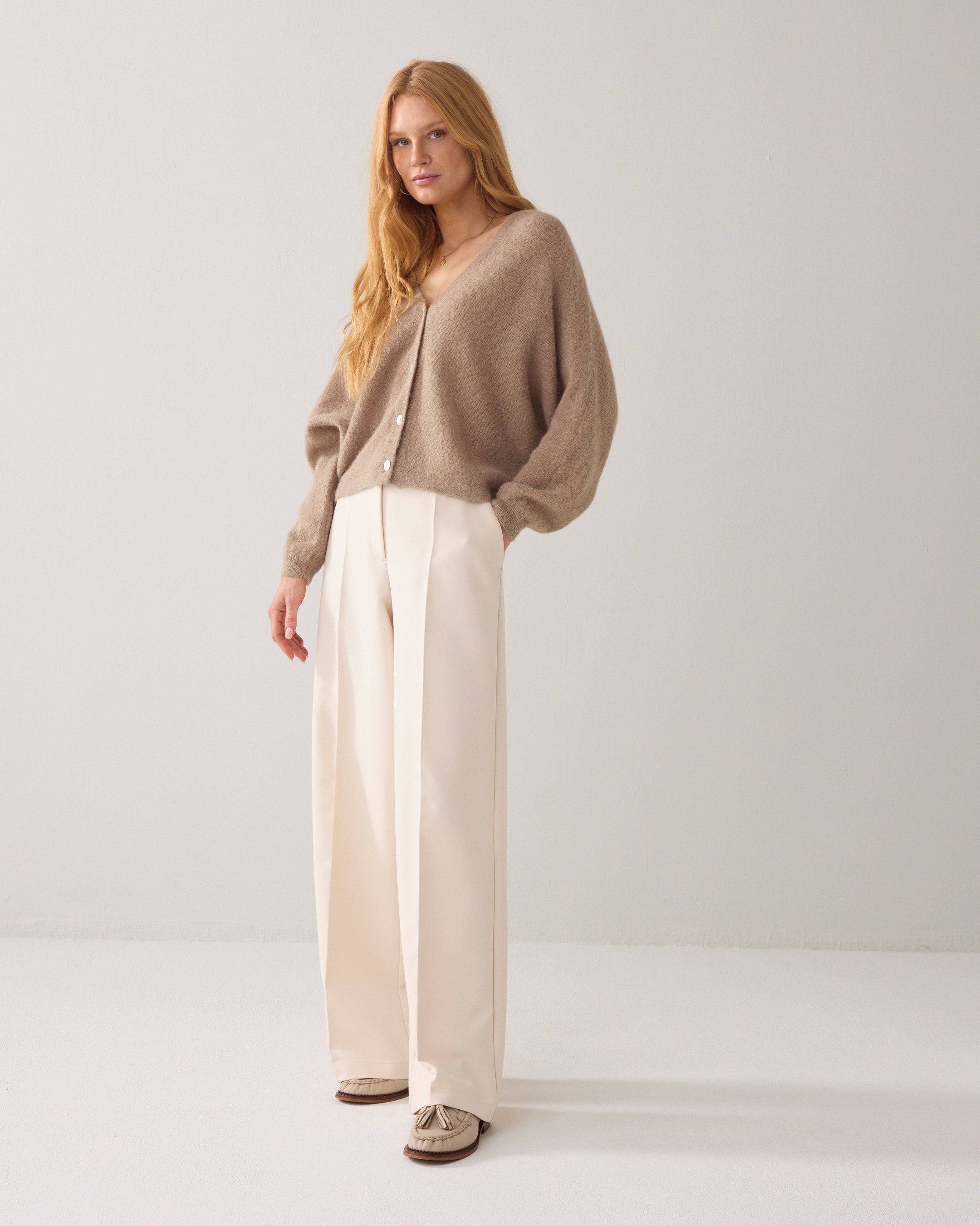 Foam pants met wijde pijp