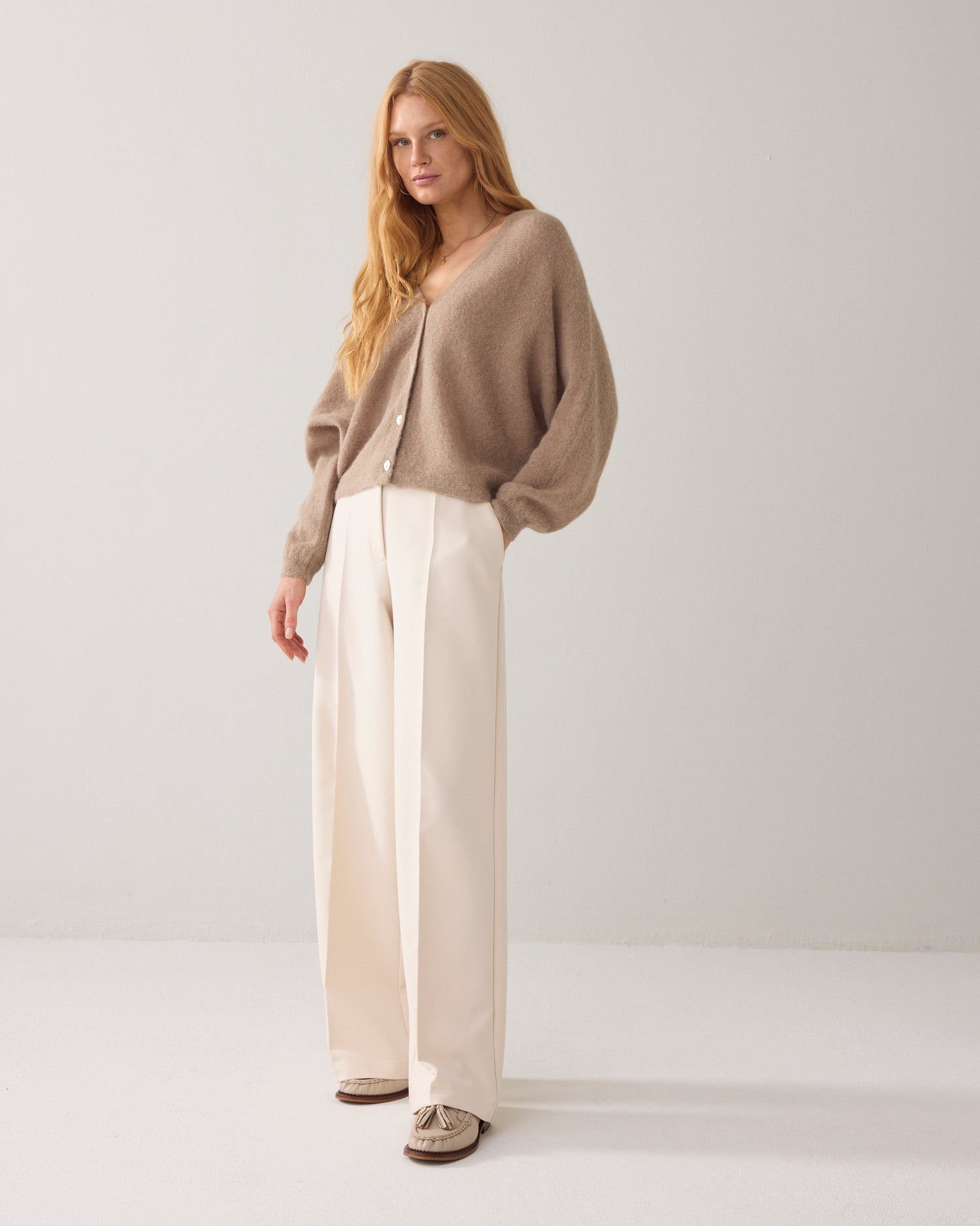 Foam pants met wijde pijp