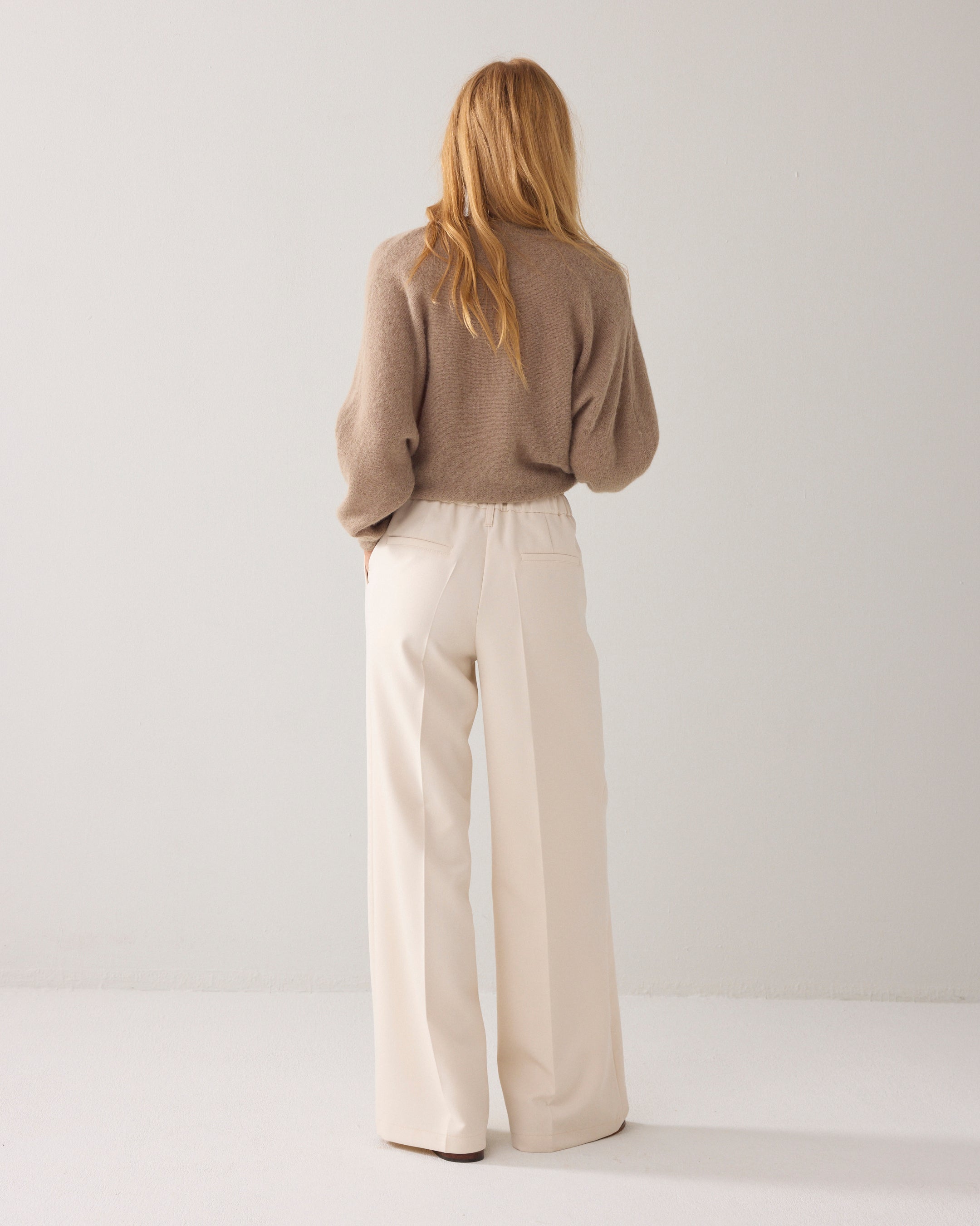 Foam pants met wijde pijp