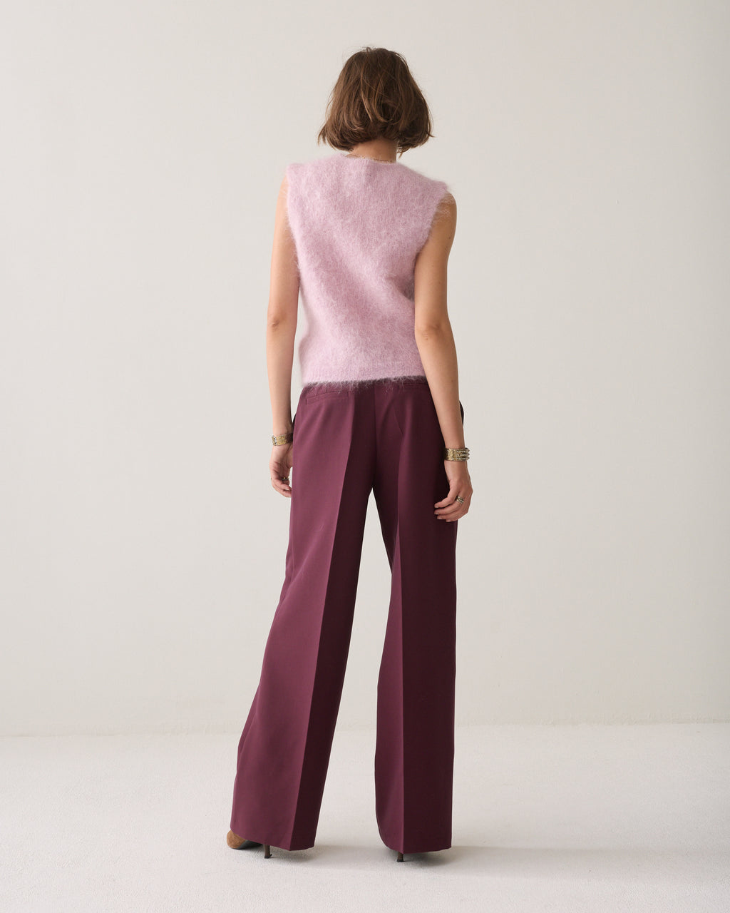 Foam pants met wijde pijp