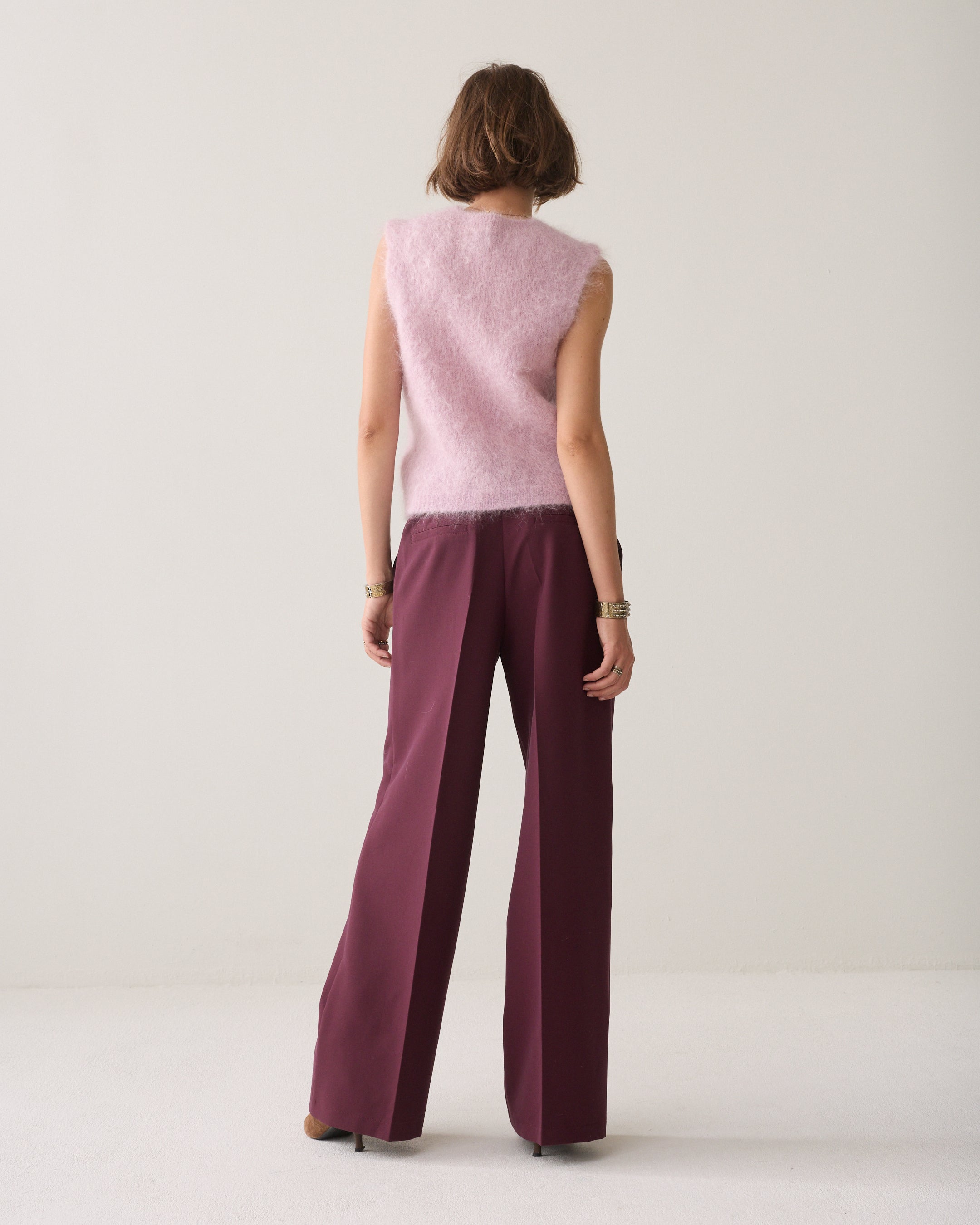 Foam pants met wijde pijp