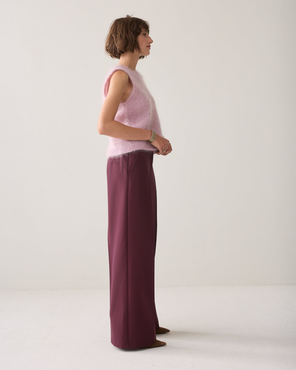Foam pants met wijde pijp