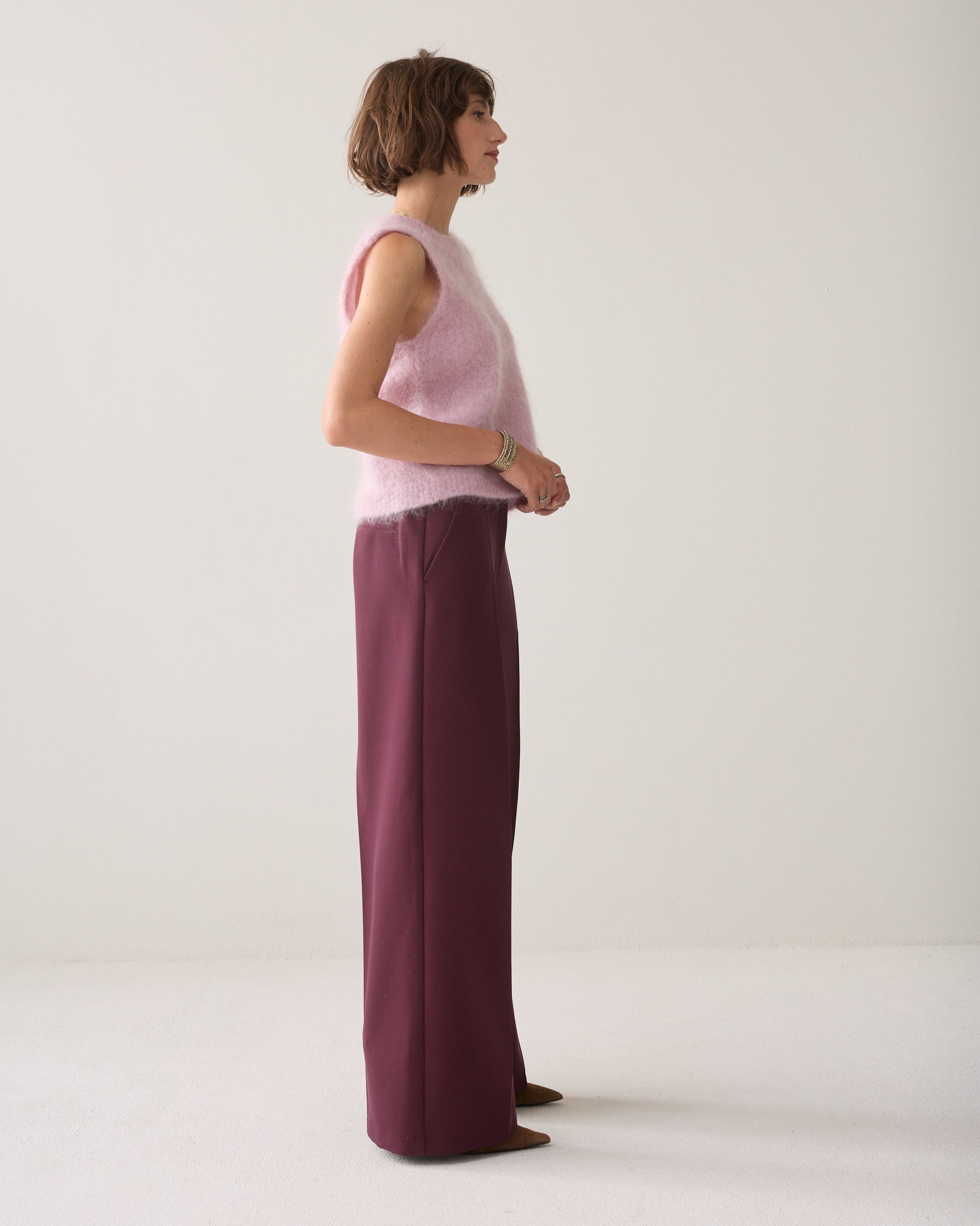 Foam pants met wijde pijp