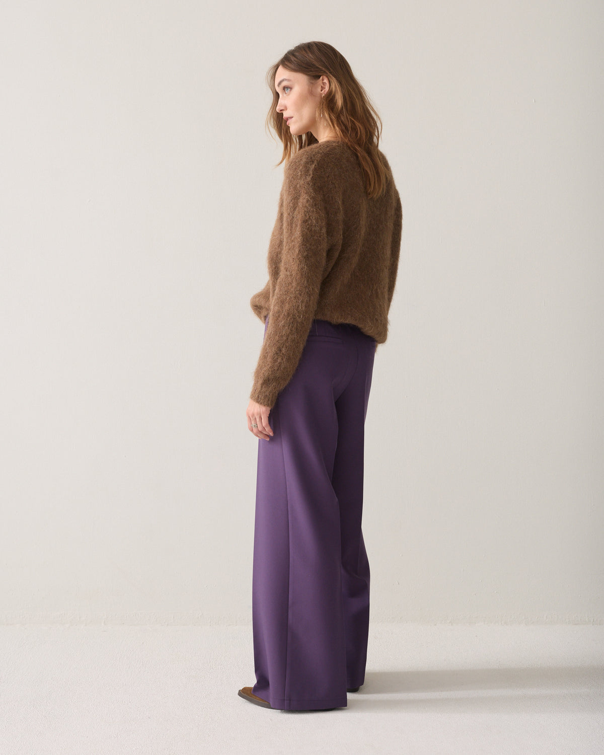 Foam pants met wijde pijp