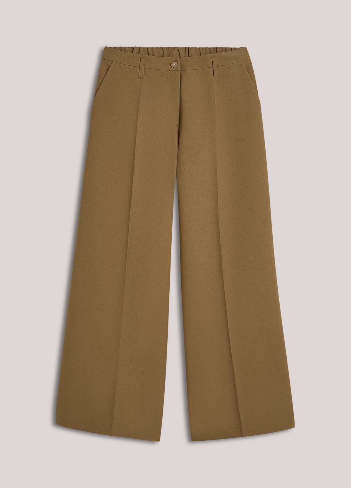 Wide-leg foam trousers