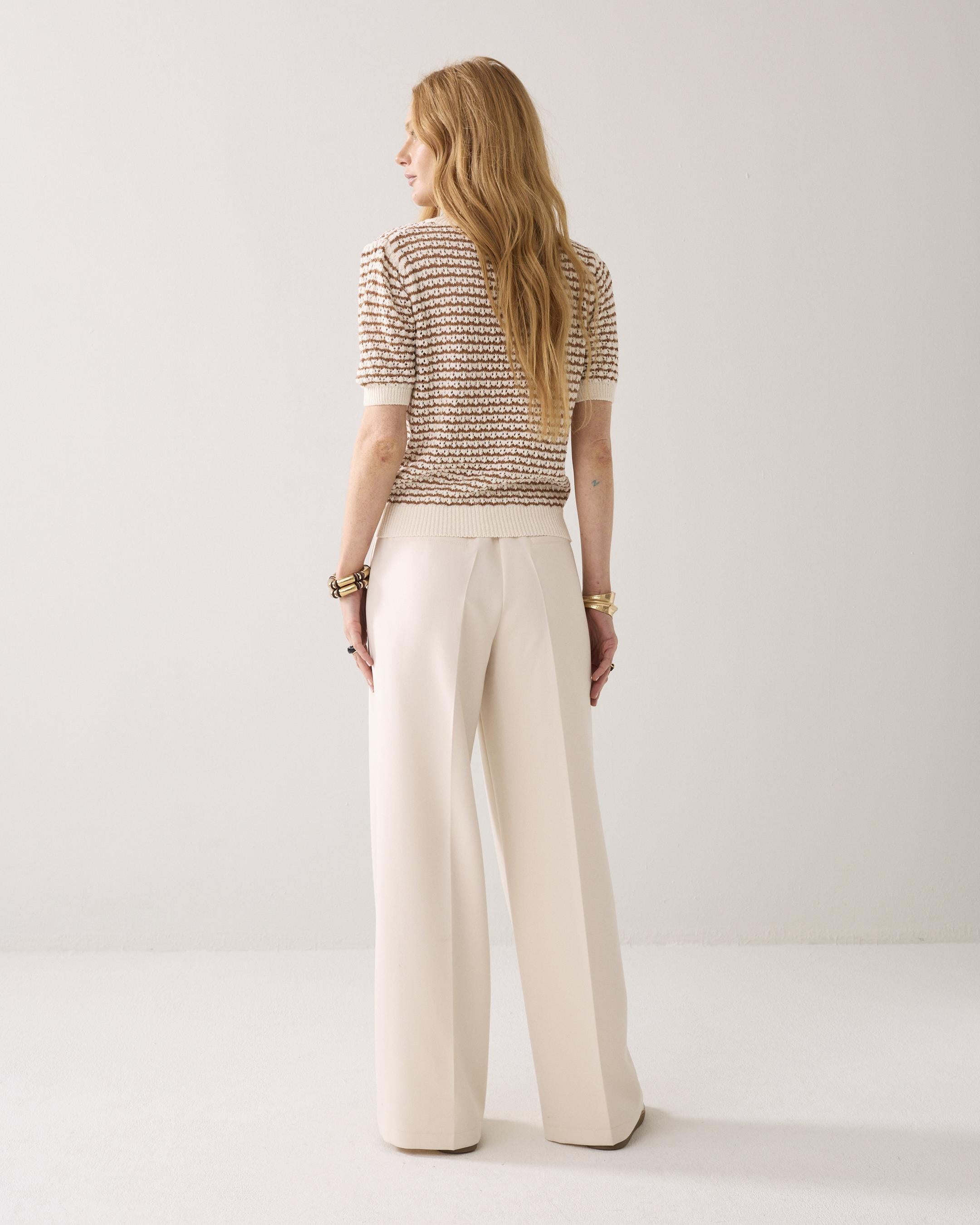 Foam pants met wijde pijp
