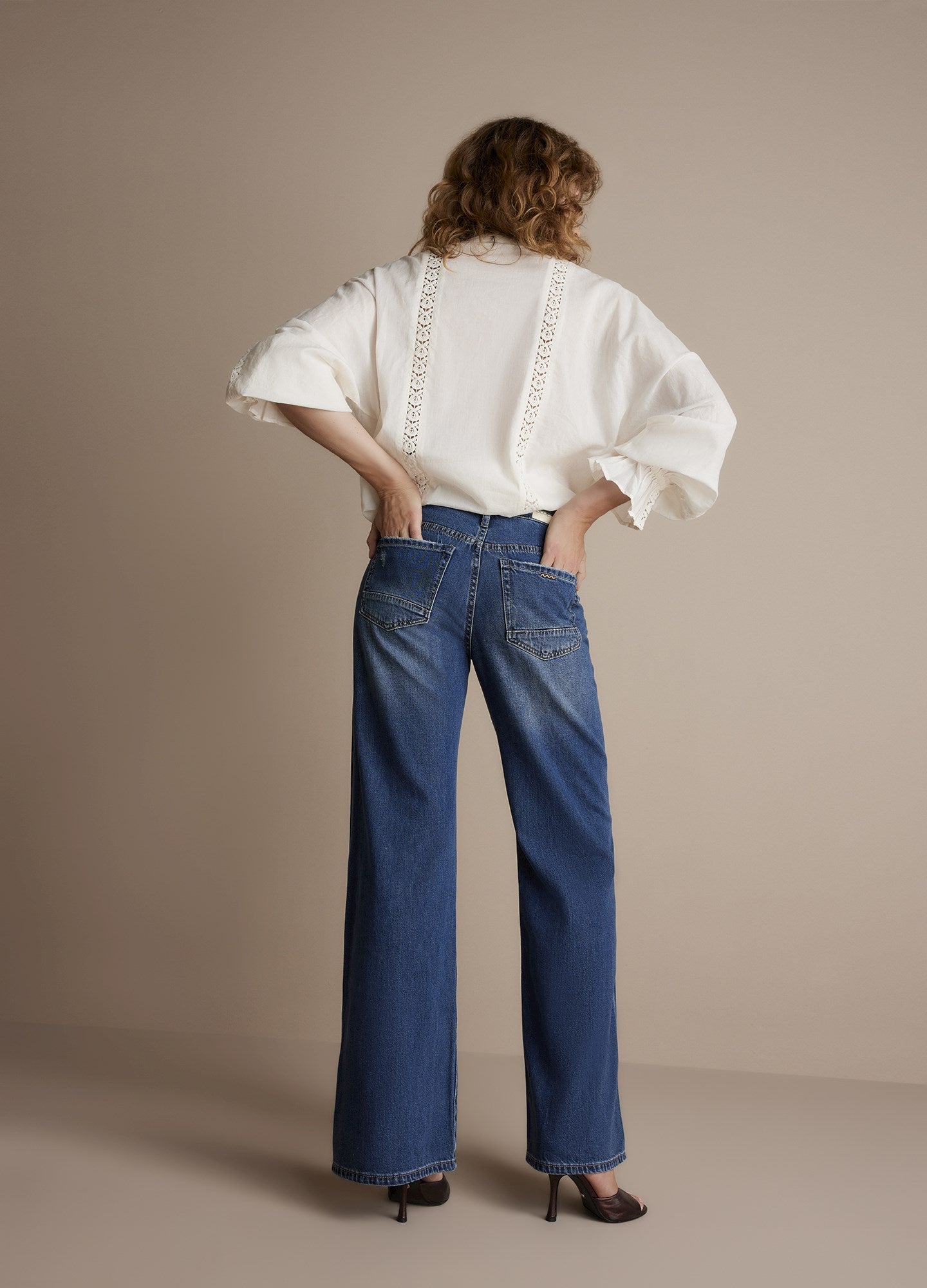 Wide 5-pocket jeans