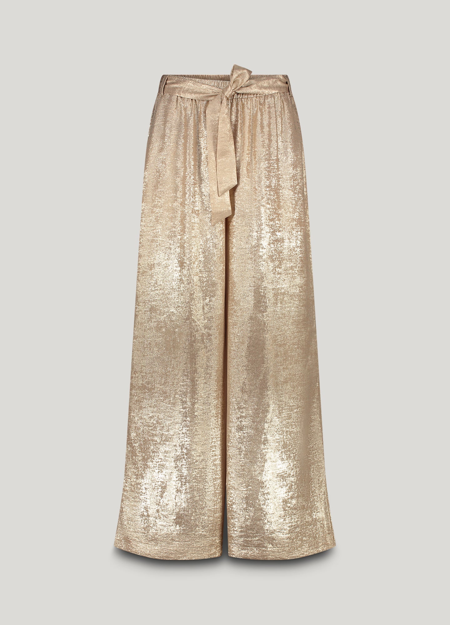 Metallic-Hose weites Bein