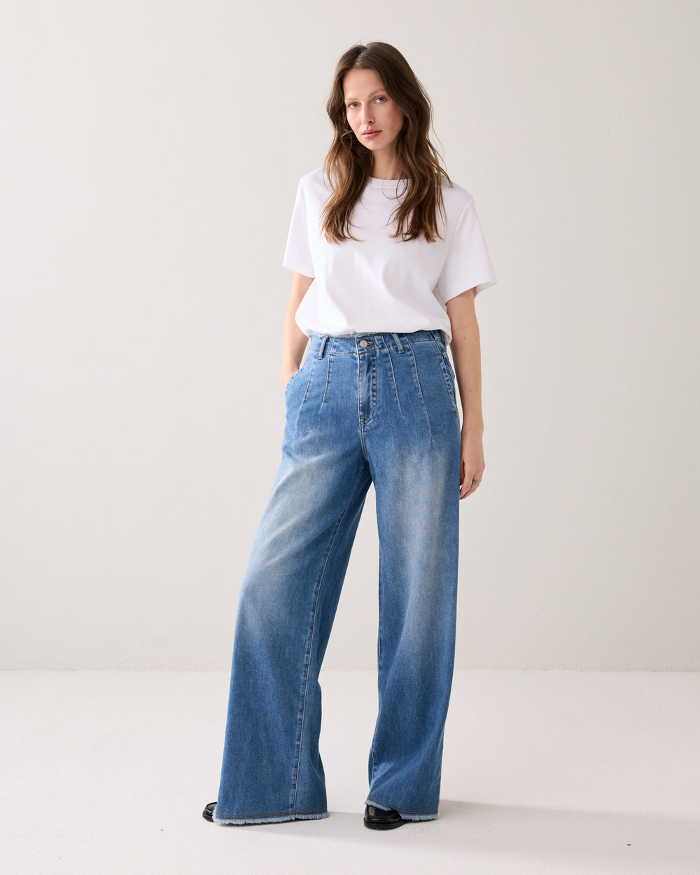 Palazzobroek denim