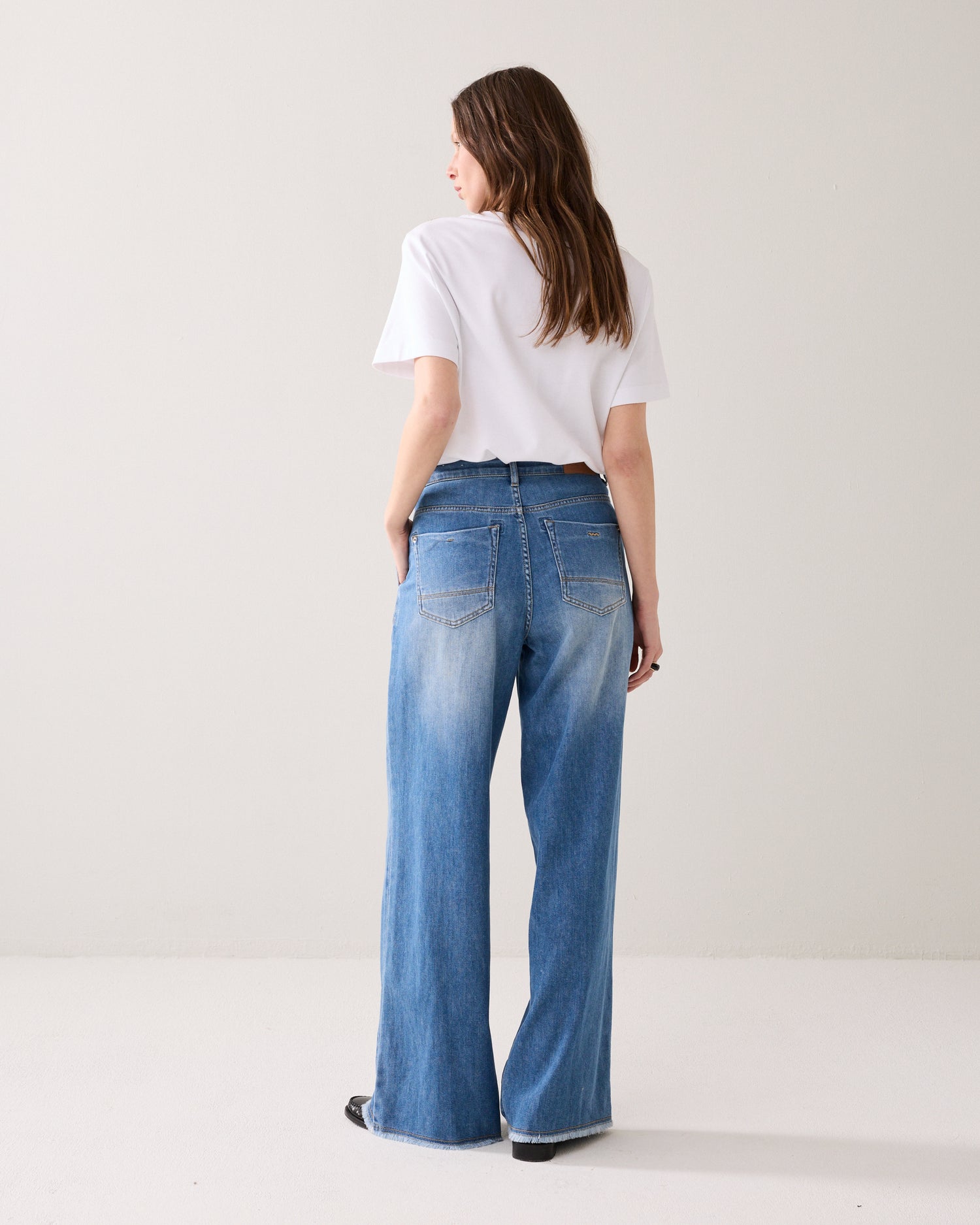 Pantalon palazzo en denim