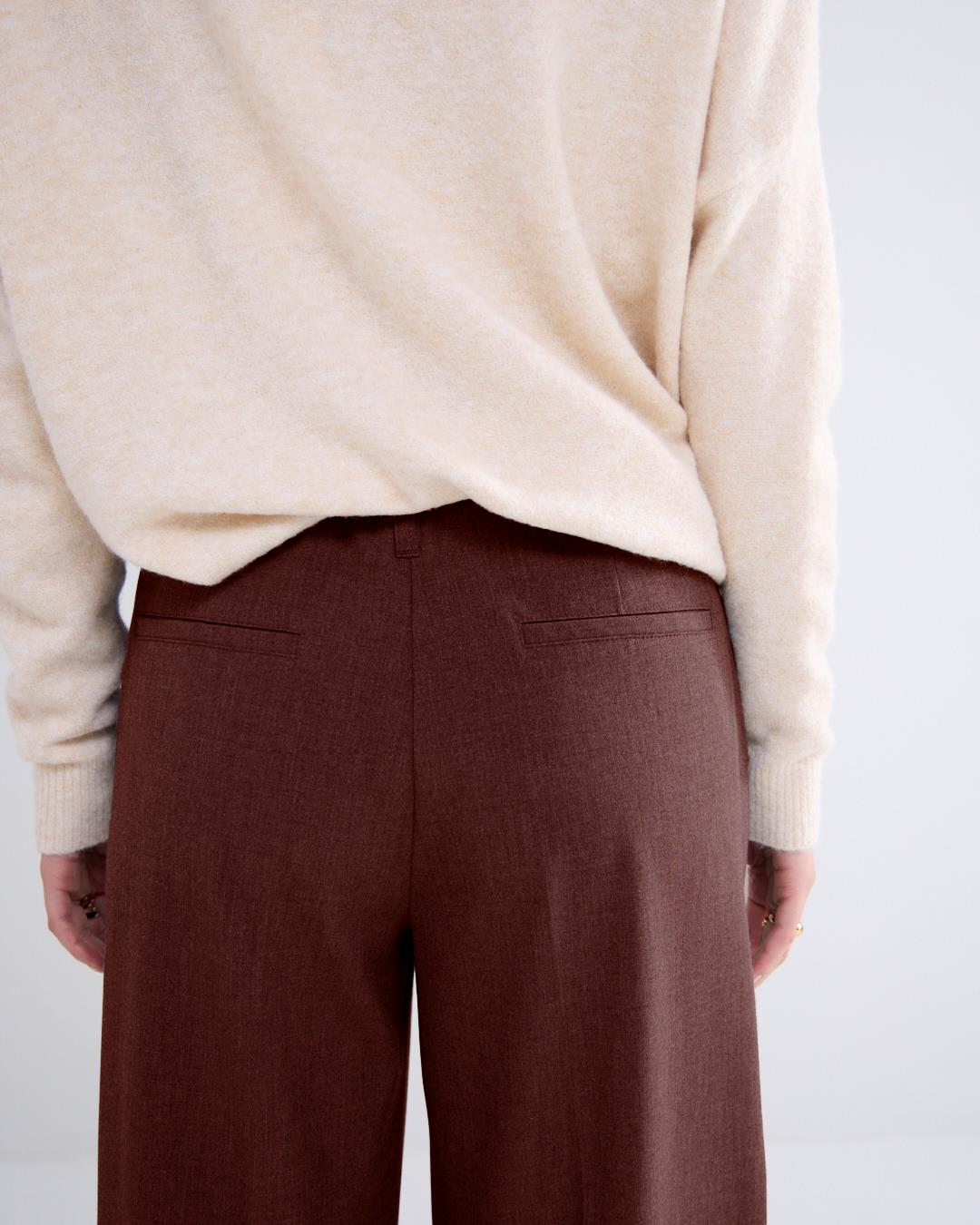 Soepelvallende wijde broek