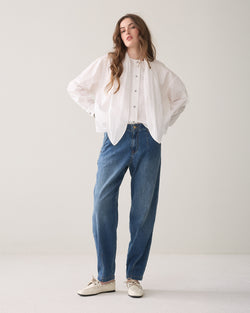 Tapered jeans klepzakken