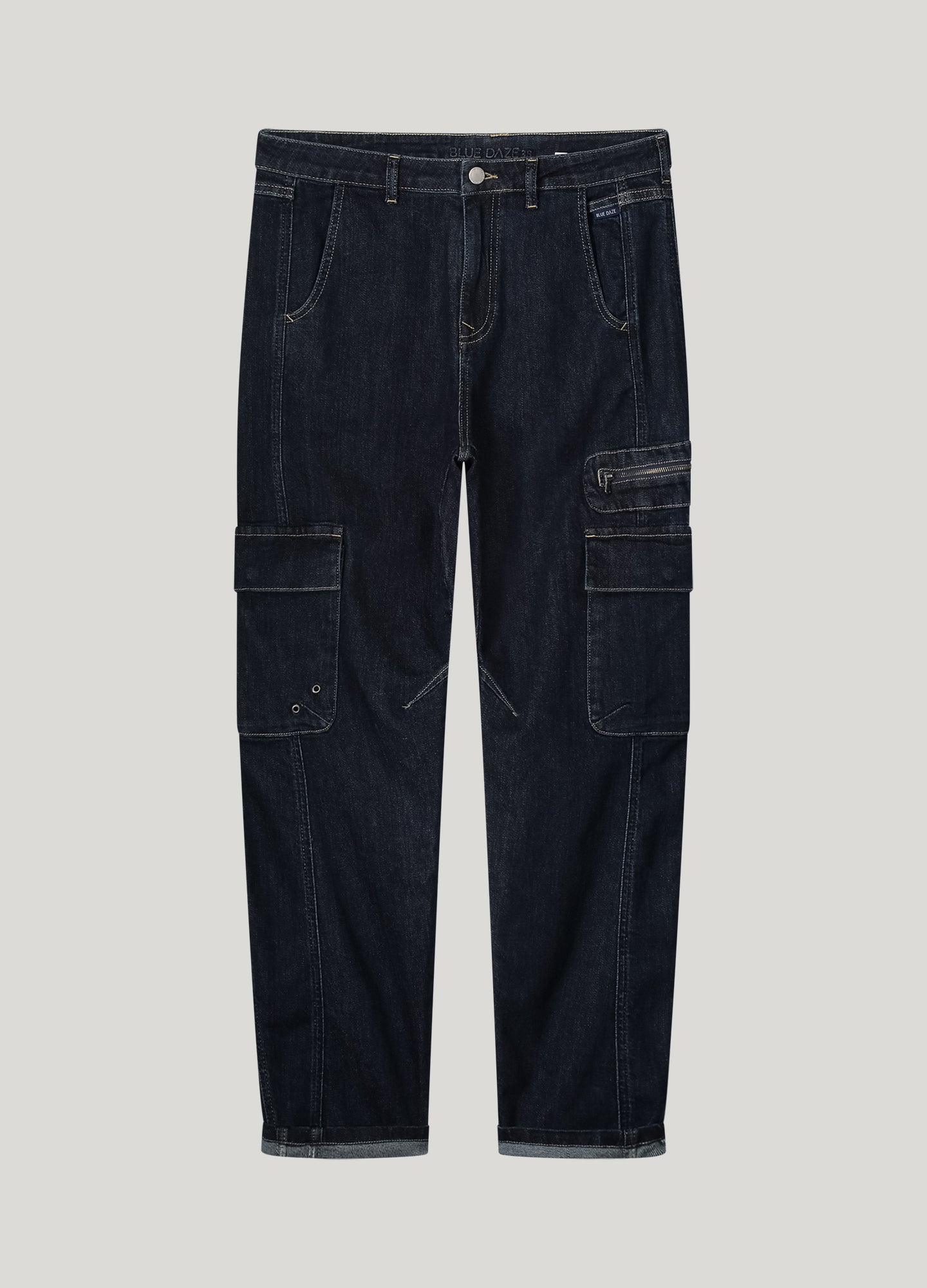 Tapered jeans rinse wassing