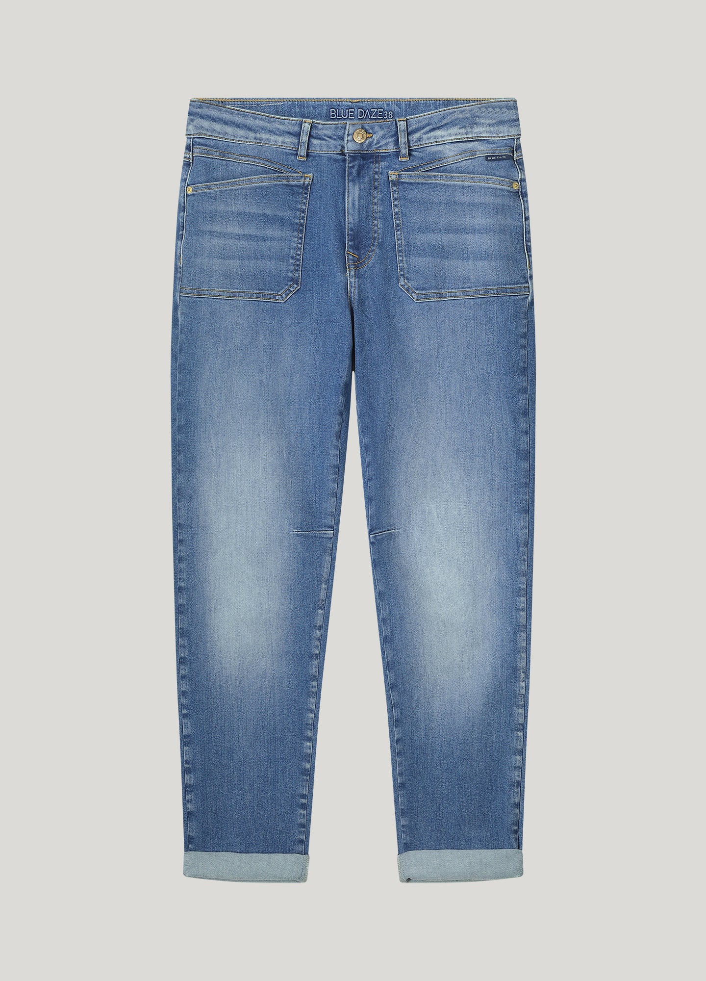 Tapered jeans stone wassing