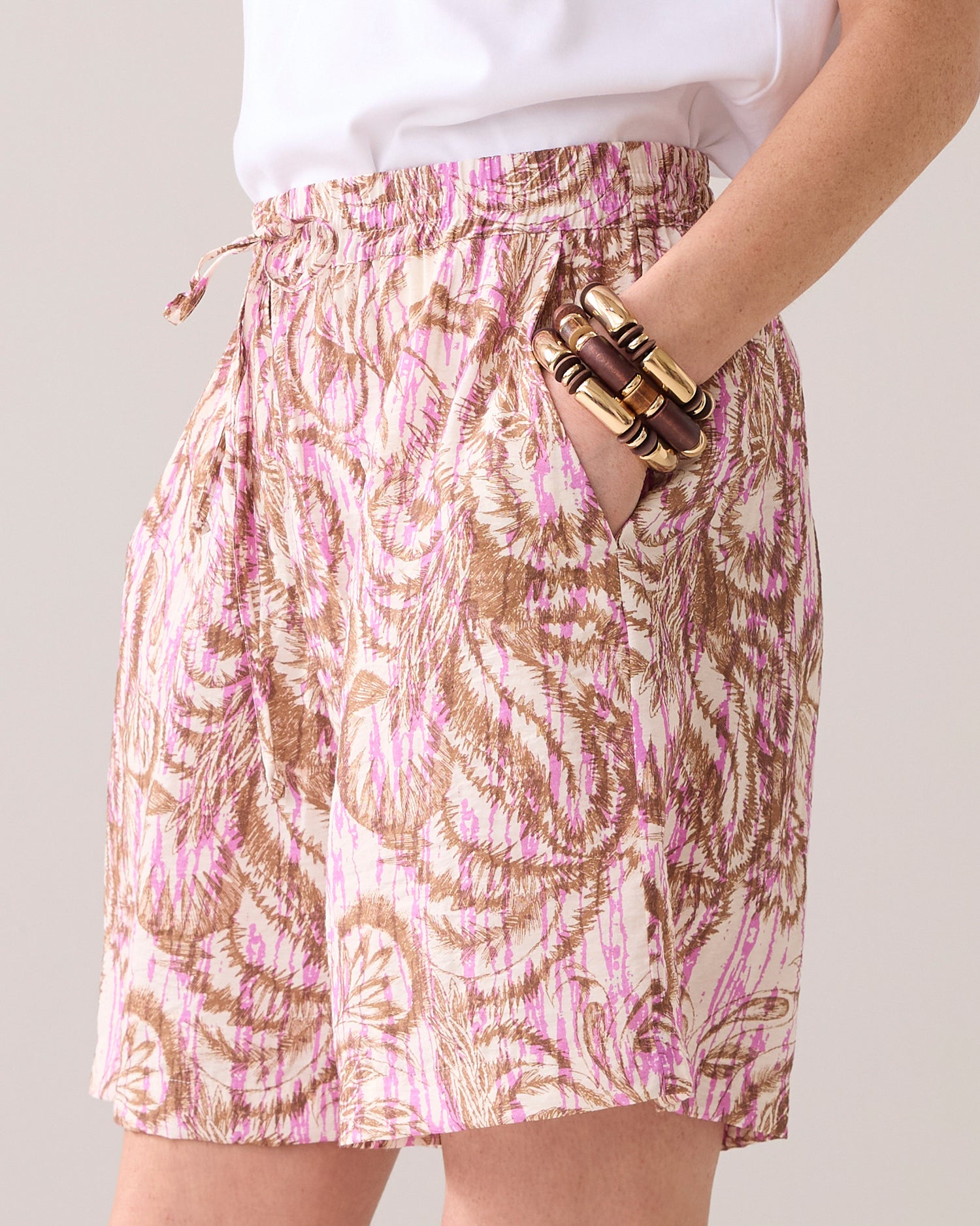 Shorts botanischer Print