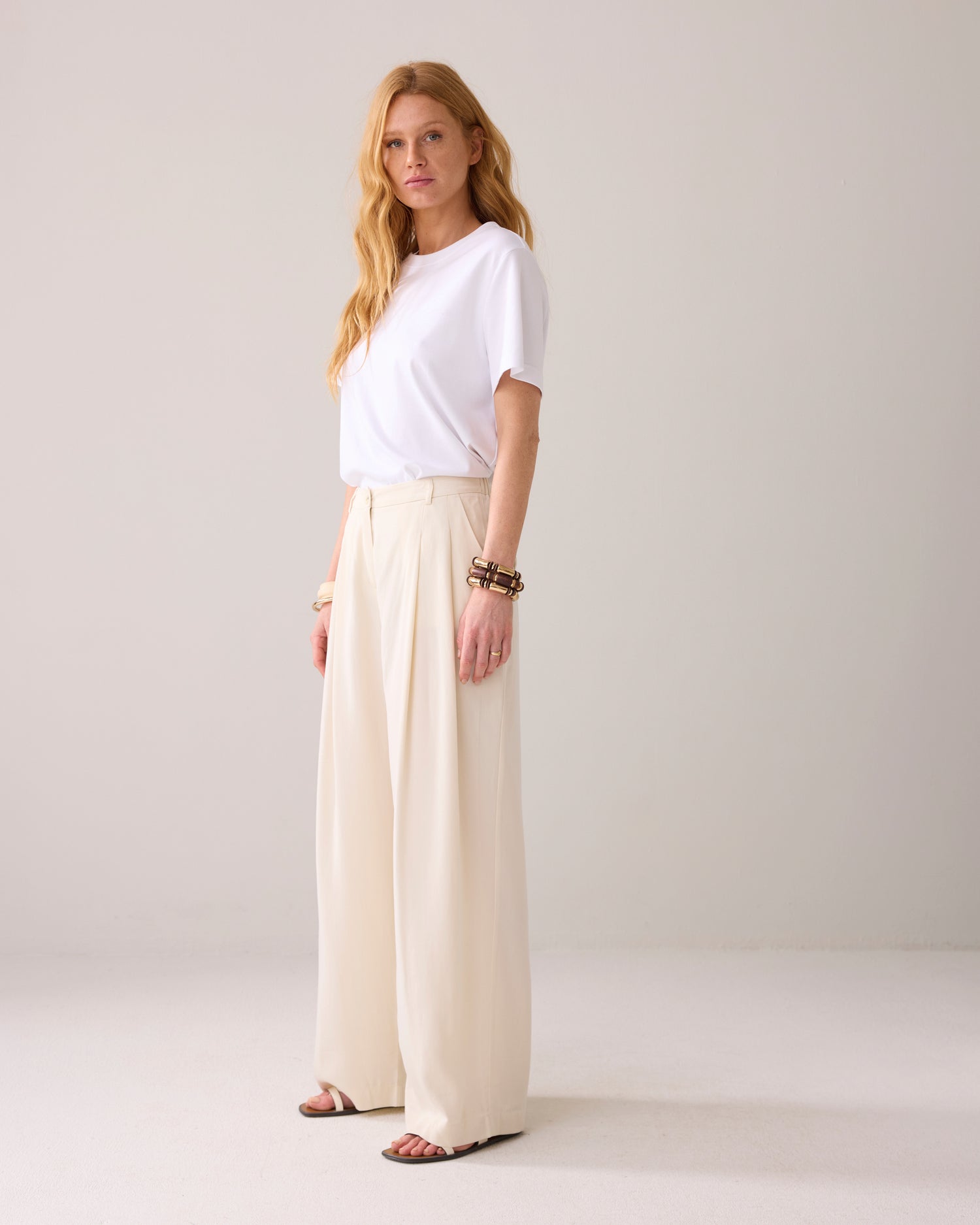 Weite Hose aus Tencel