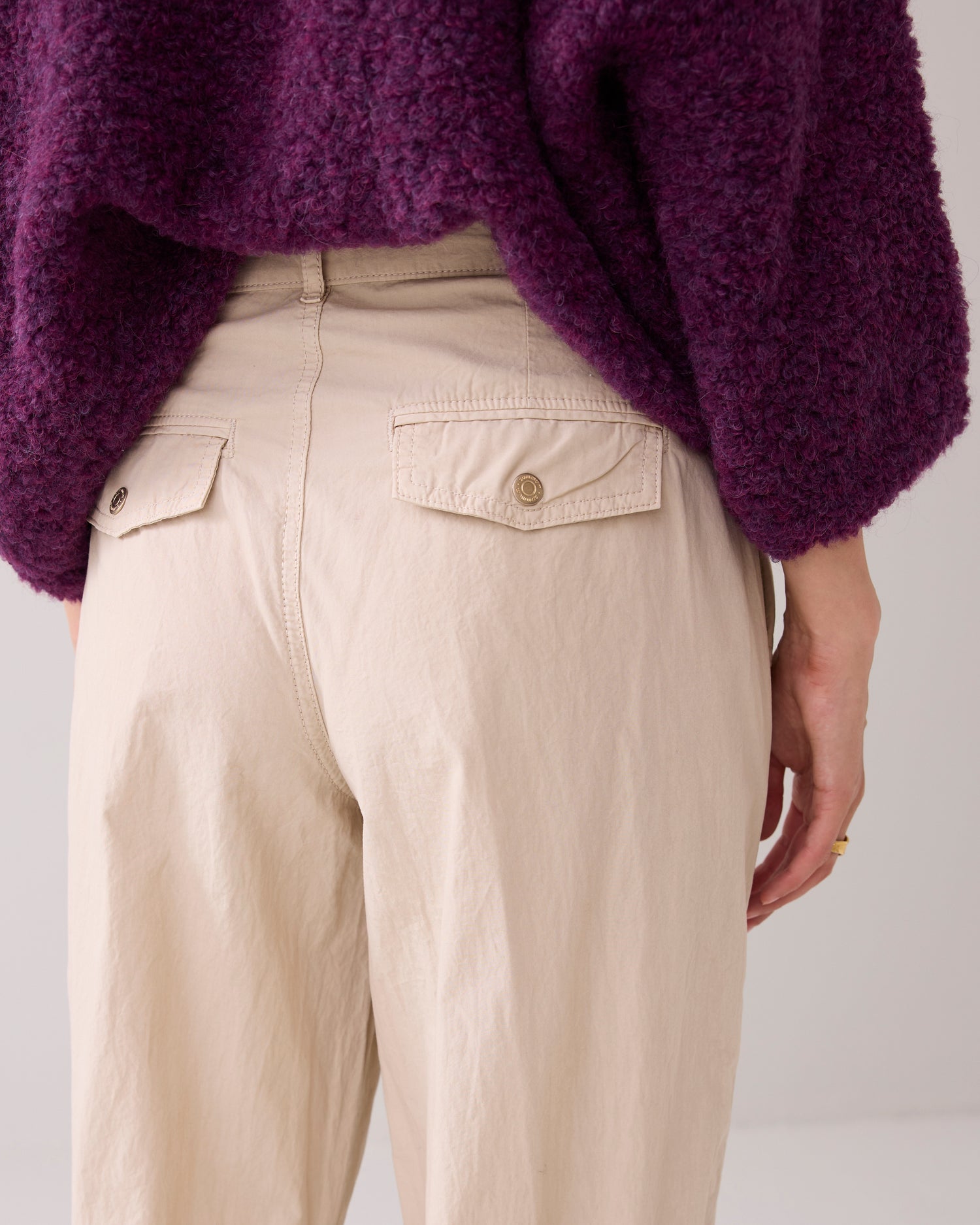 Barrelfit broek crispy cotton