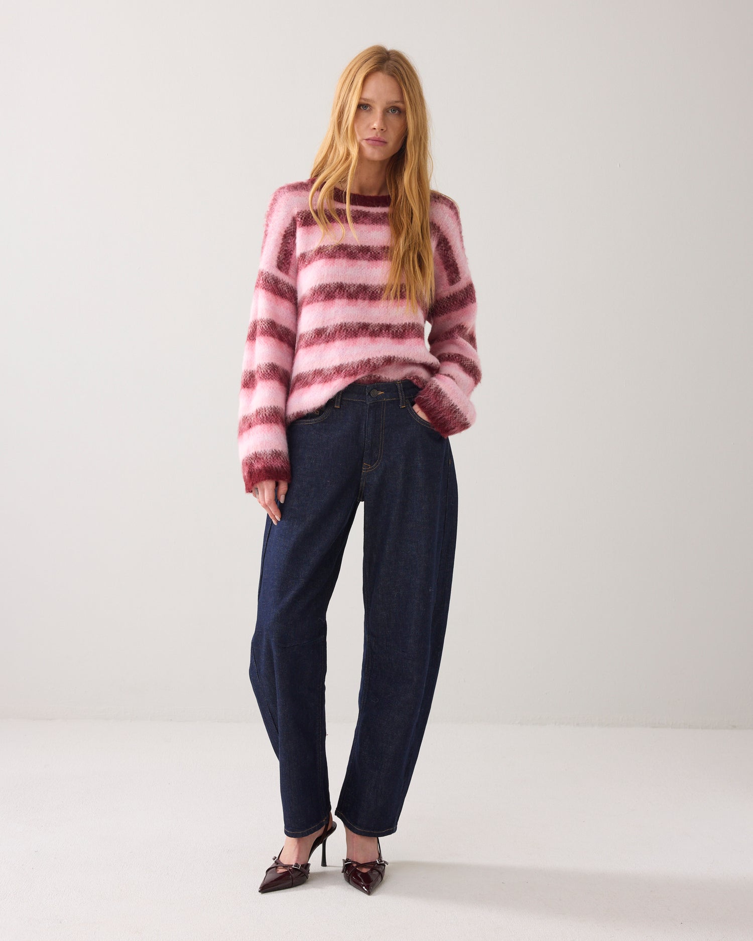 Cocoon-fit jeans in rinse wash
