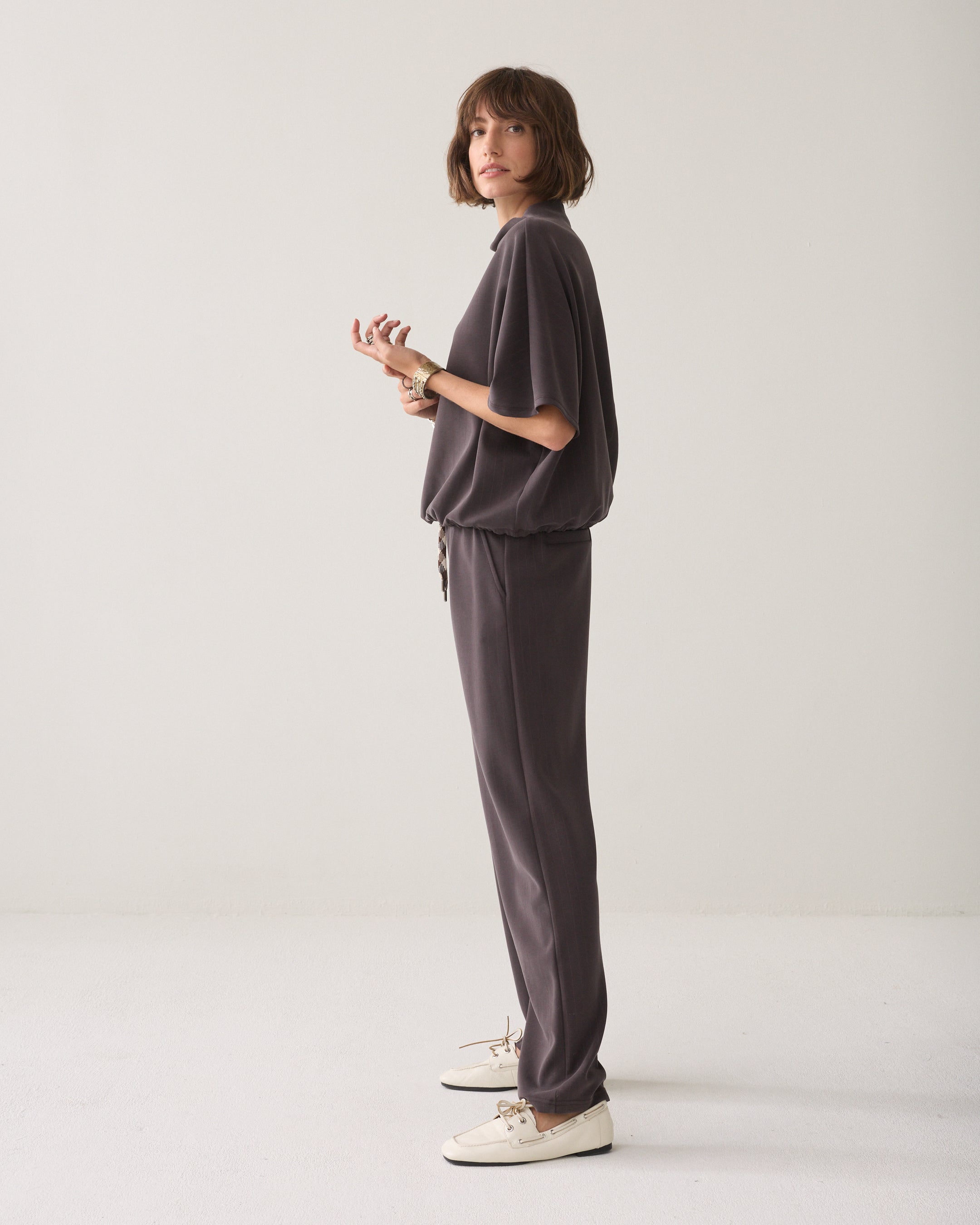 Tapered broek pinstripe