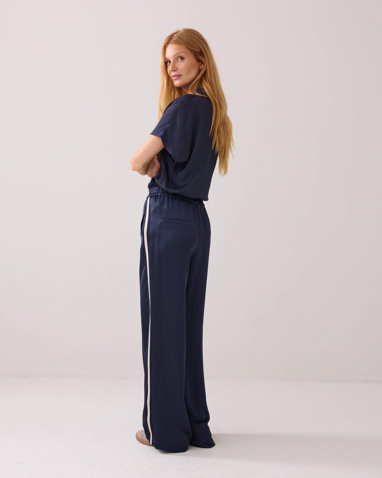 Comfy broek met bies