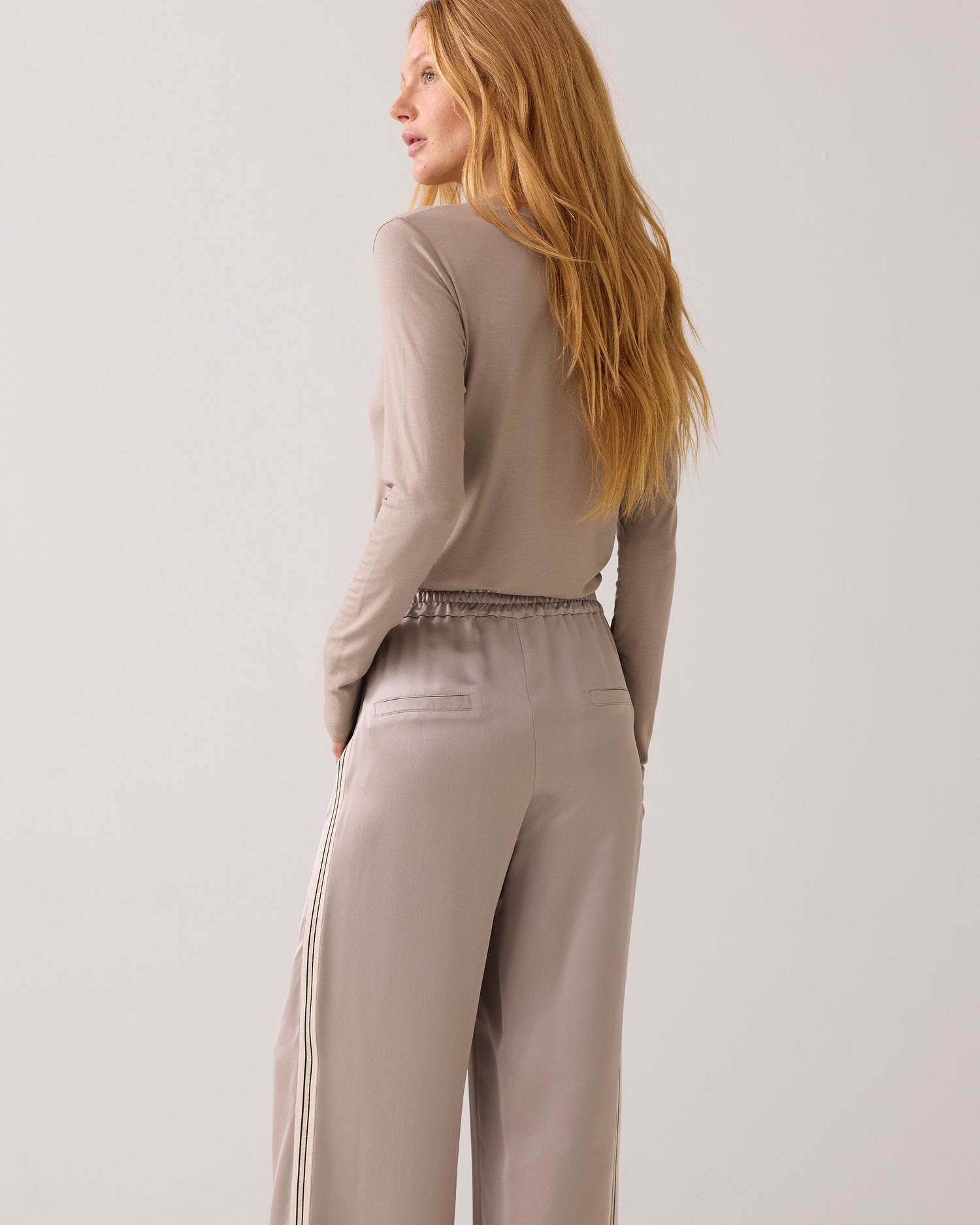 Comfy broek met bies