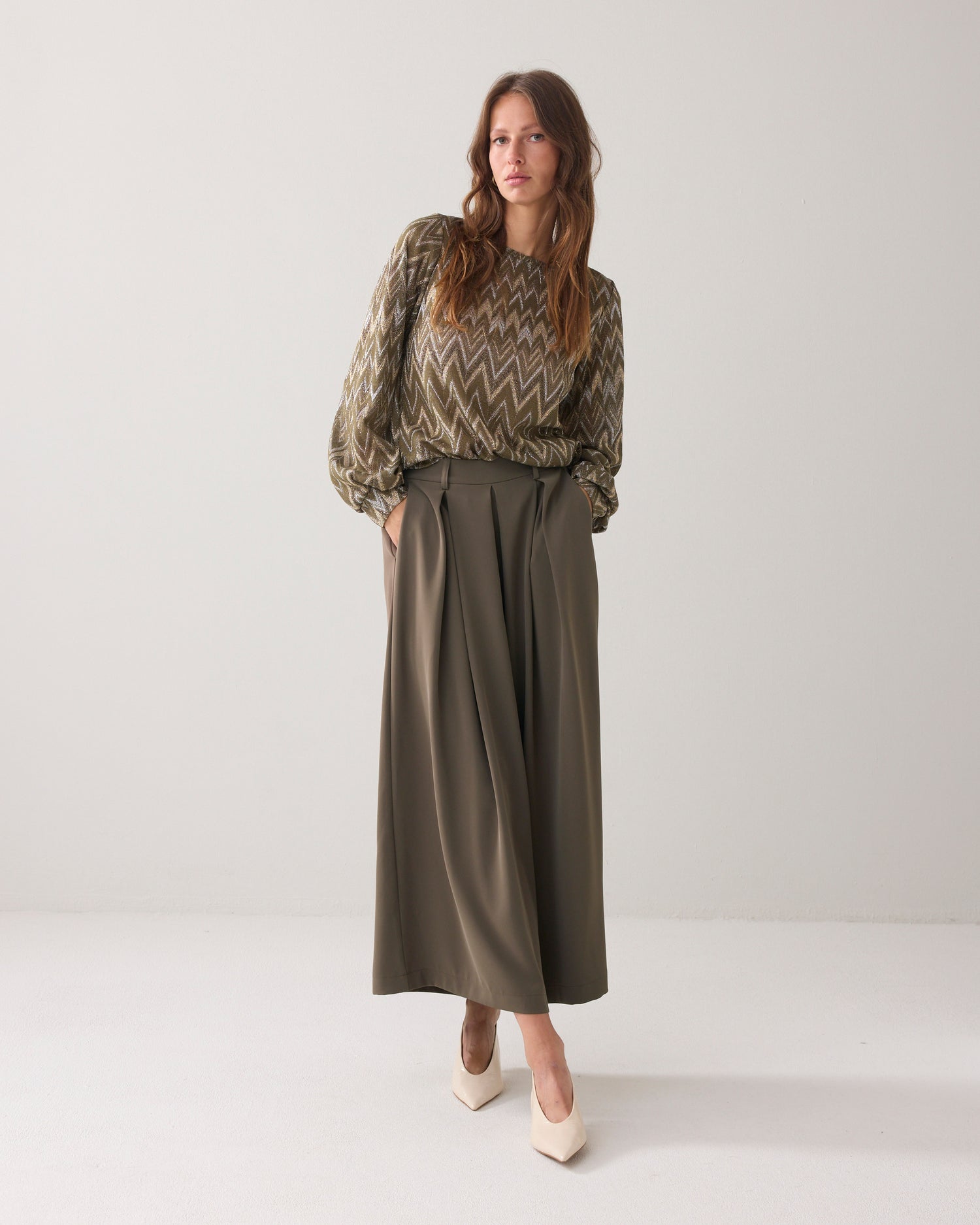 Soepelvallende culotte