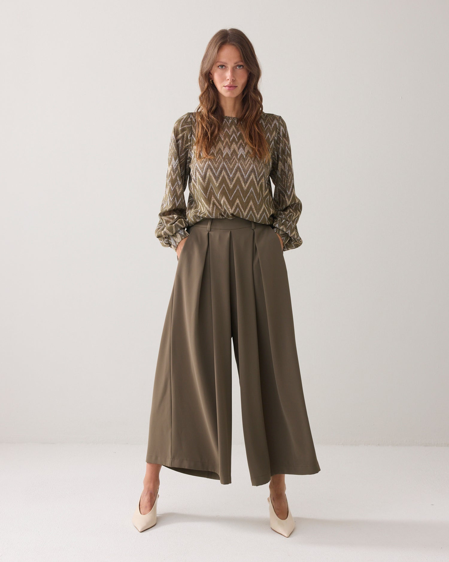 Soepelvallende culotte