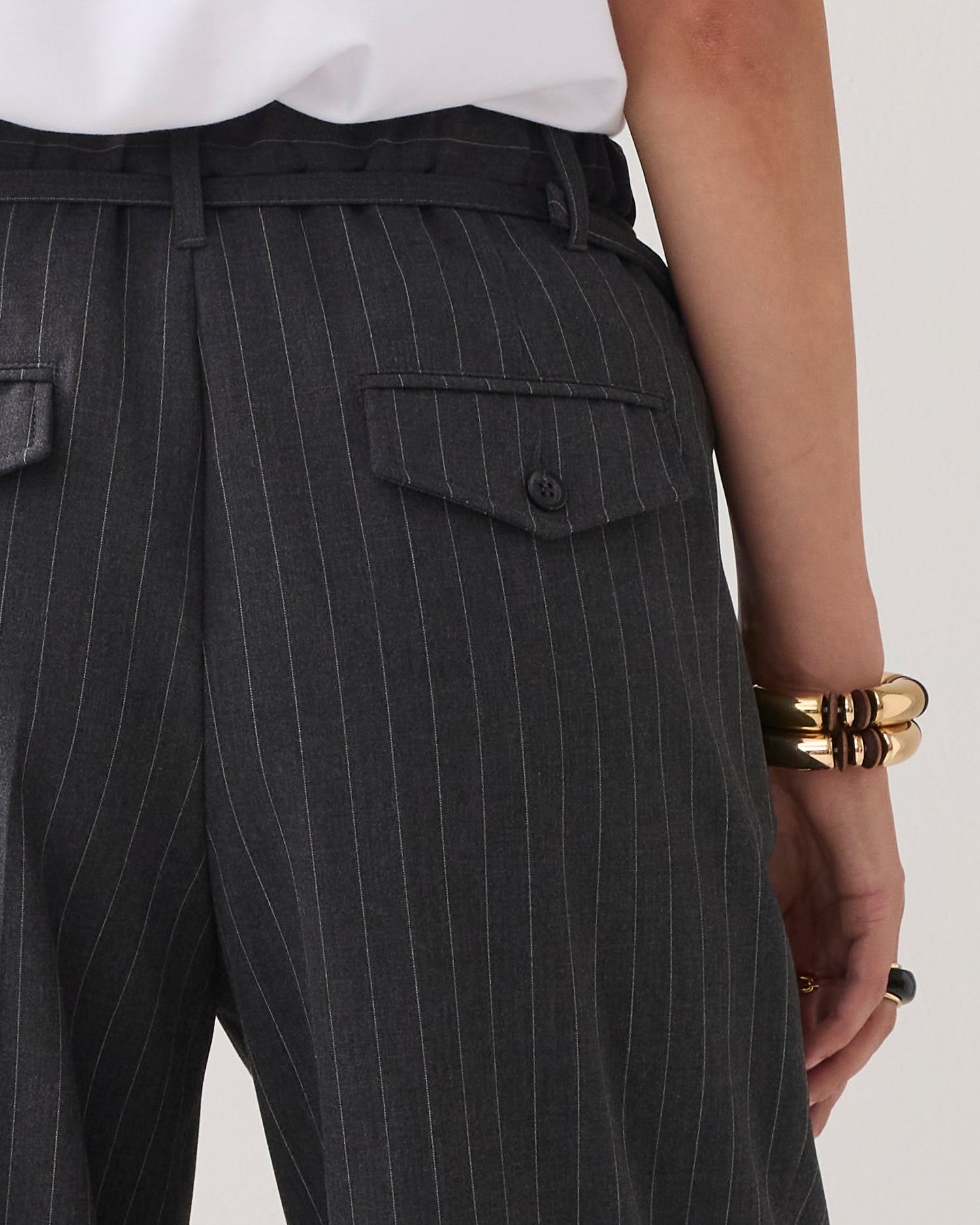 Wijde pantalon pinstripe